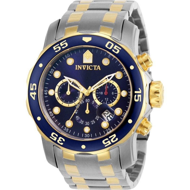 Invicta Pro Diver Quartz Scuba Chronograph Blue Dial Men's Watch 0077