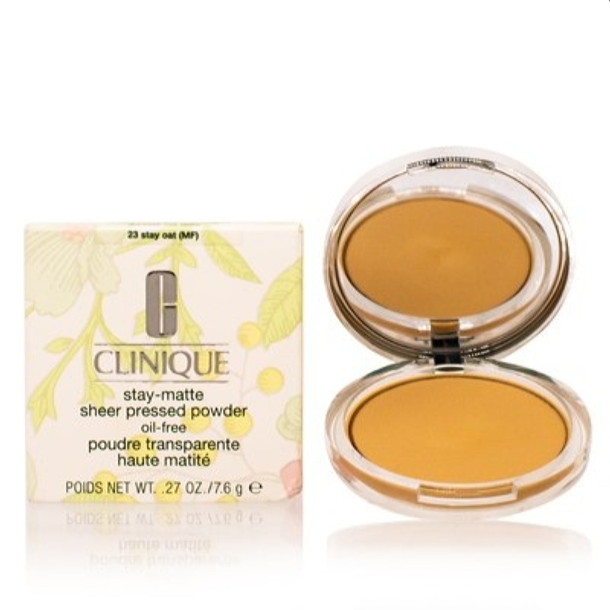 Clinique  Clinique Stay-Matte Sheer Pressed Powder 23 Stay Oat (Mf) .27 Oz 020714918101