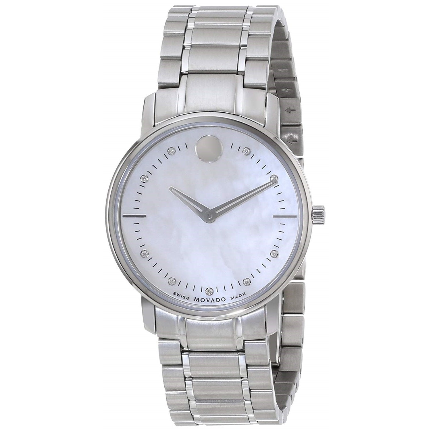 Movado TC Quartz Diamond Mother of Pearl Dial Women's Watch 0606691