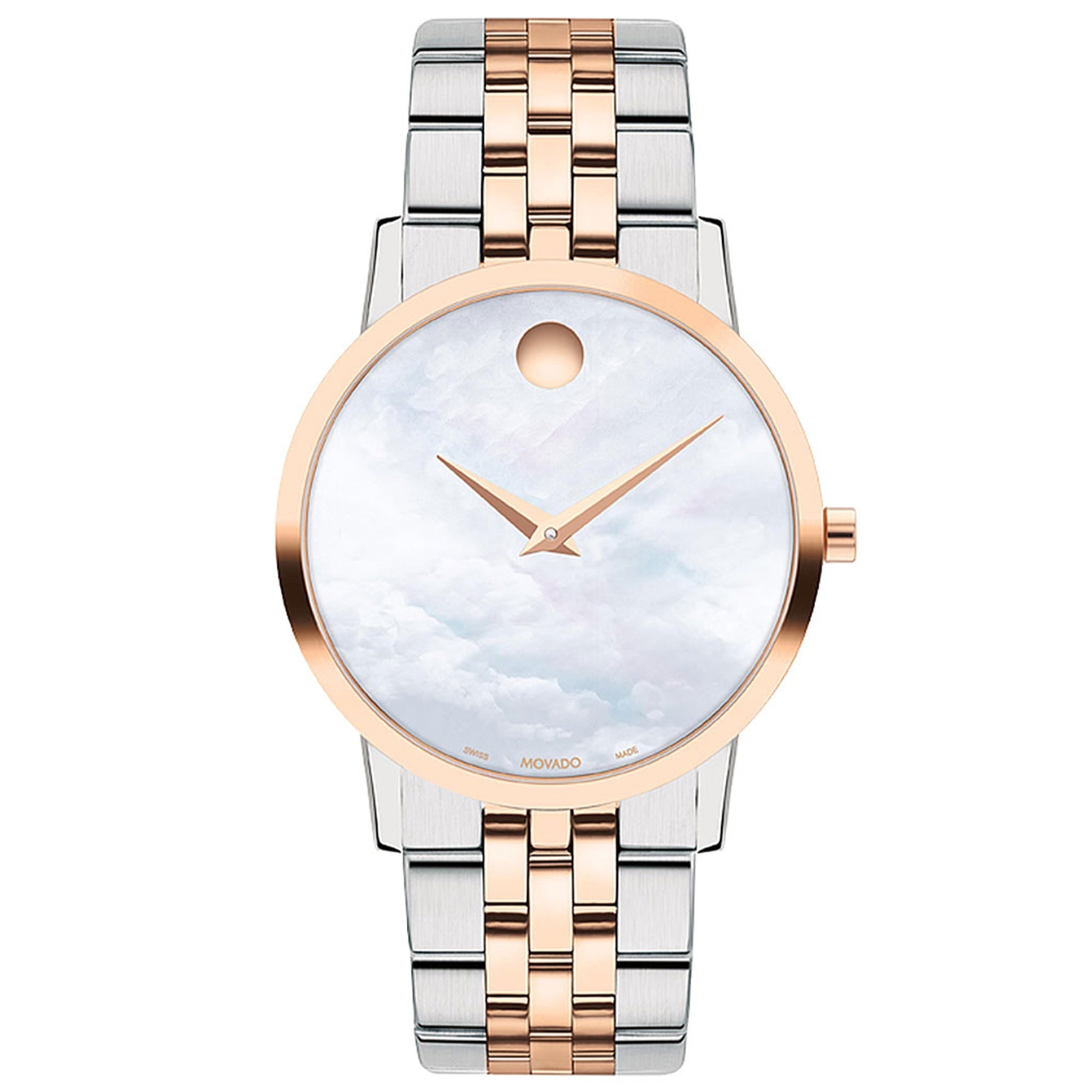 Movado  Quartz Museum Mother of pearl Dial Women's Watch 0607629