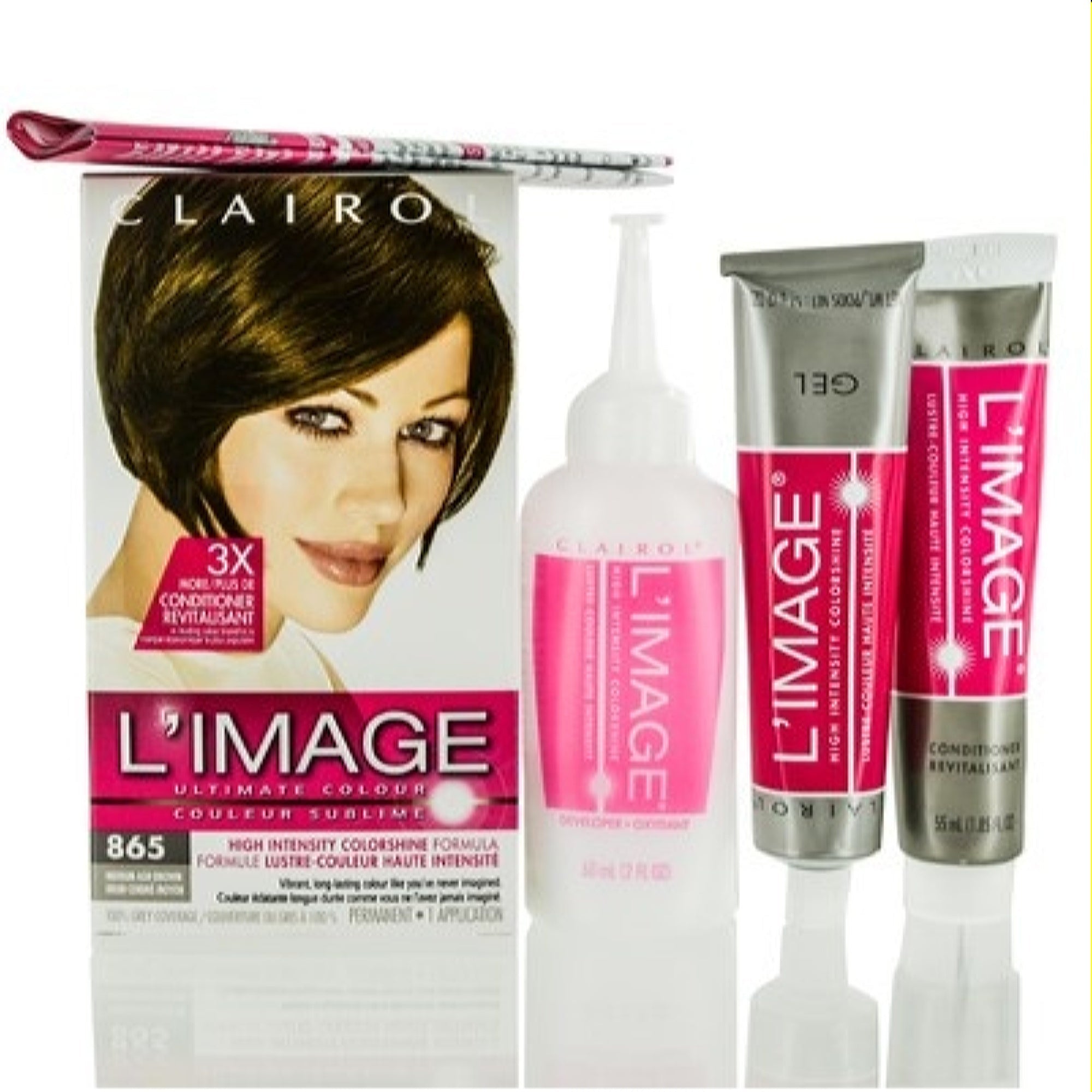 Clairol  Clairol  L'Image Ultimate Colour 865 Medium Ash Brown Kit 066400388650