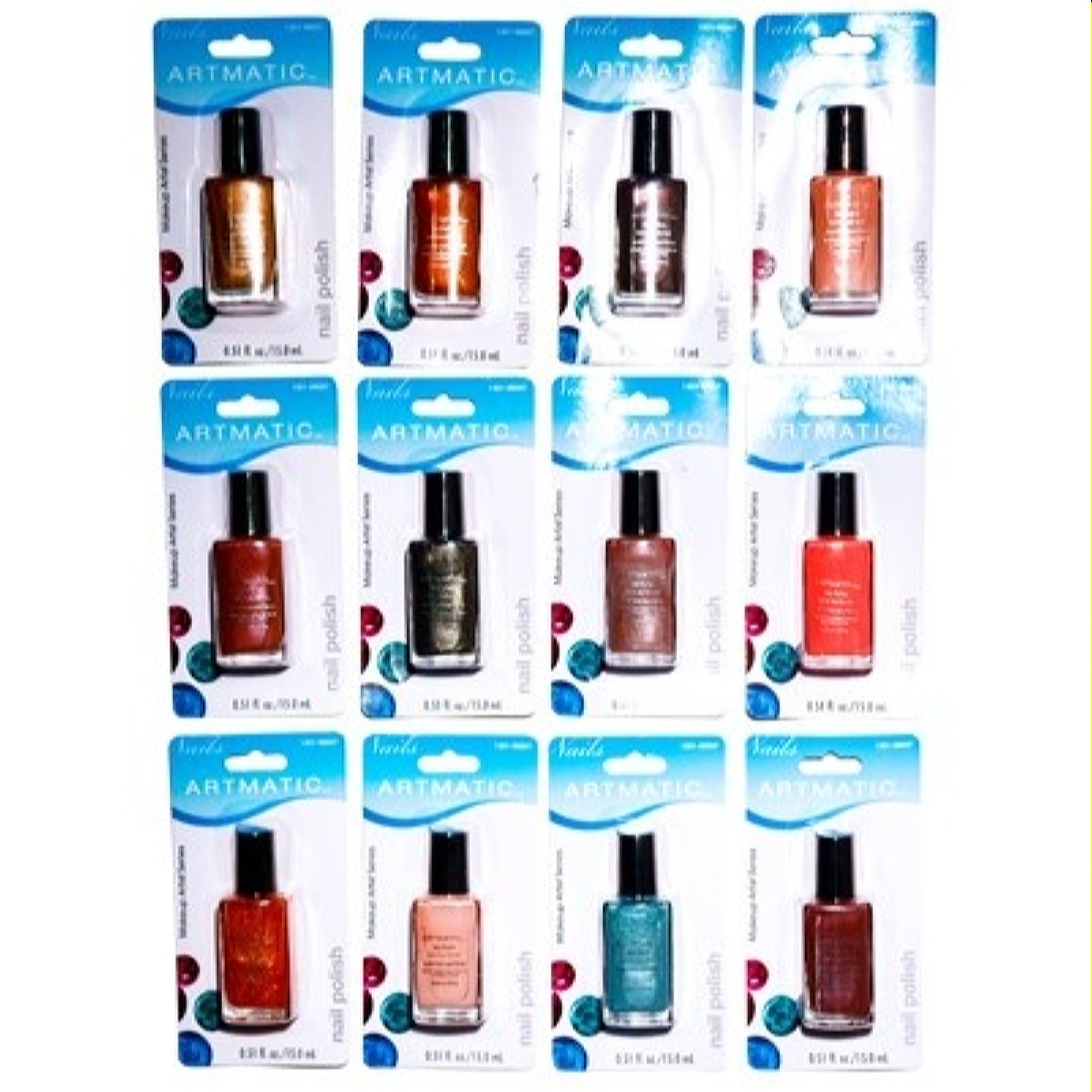 Artmatic  Artmatic Wild Brilliance Nail Polish 72 Pcs Assorted Colors 0.51 Oz (15 Ml) 073911990074