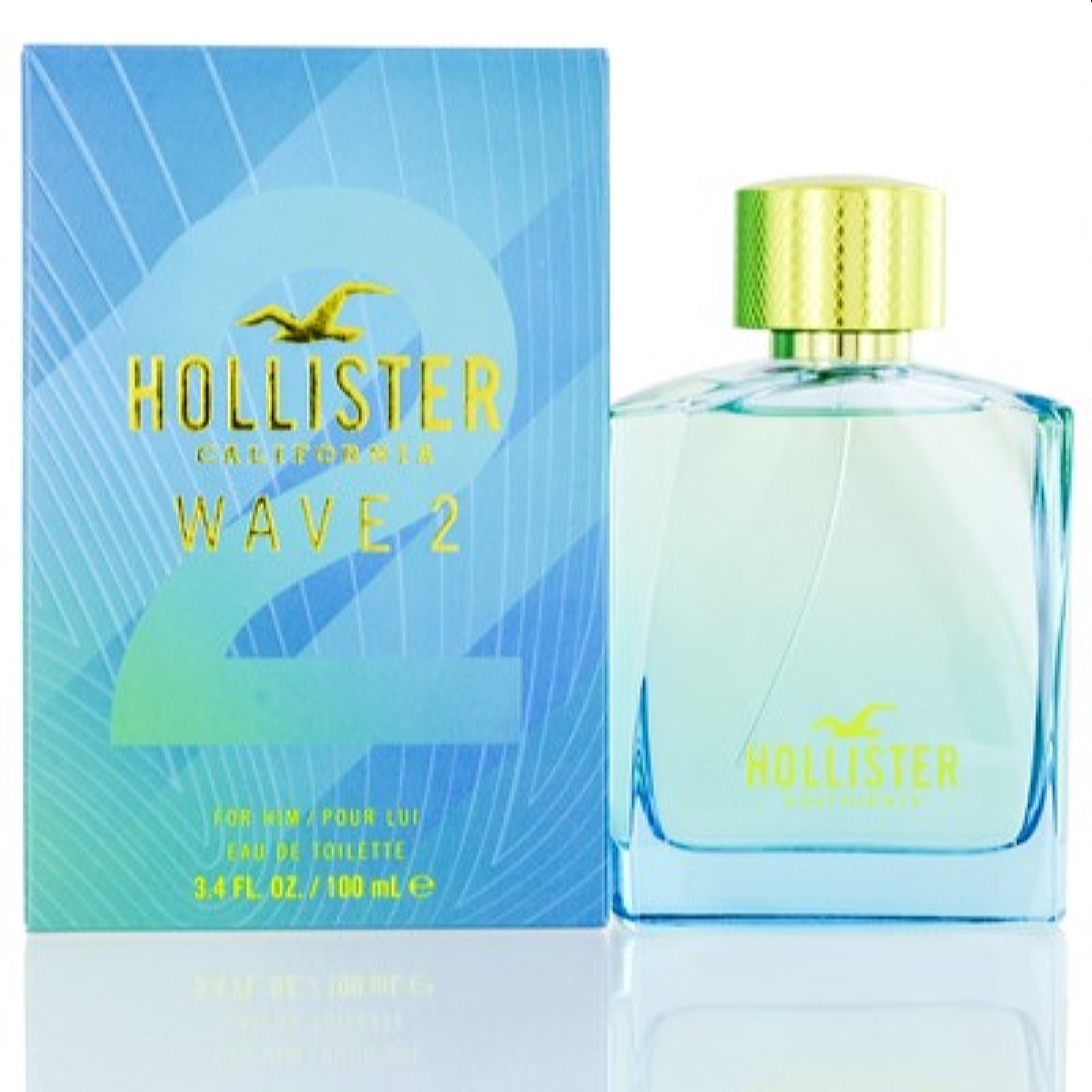 Hollister Men's Wave 2 For Him Hollister Edt Spray 3.4 Oz (100 Ml)  085715260116