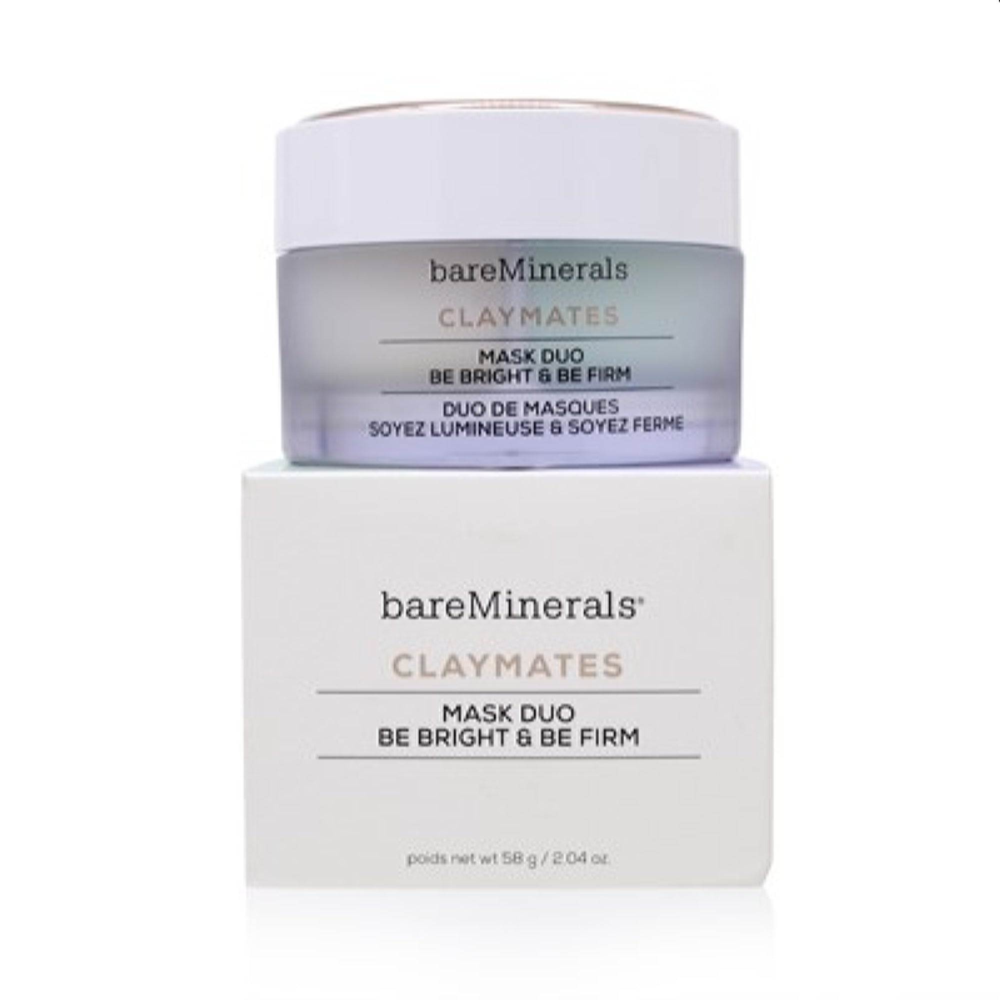 Bareminerals  Bareminerals Claymates Mask Duo Be Bright & Be Pure 2.04 Oz (58 Ml)  098132520718