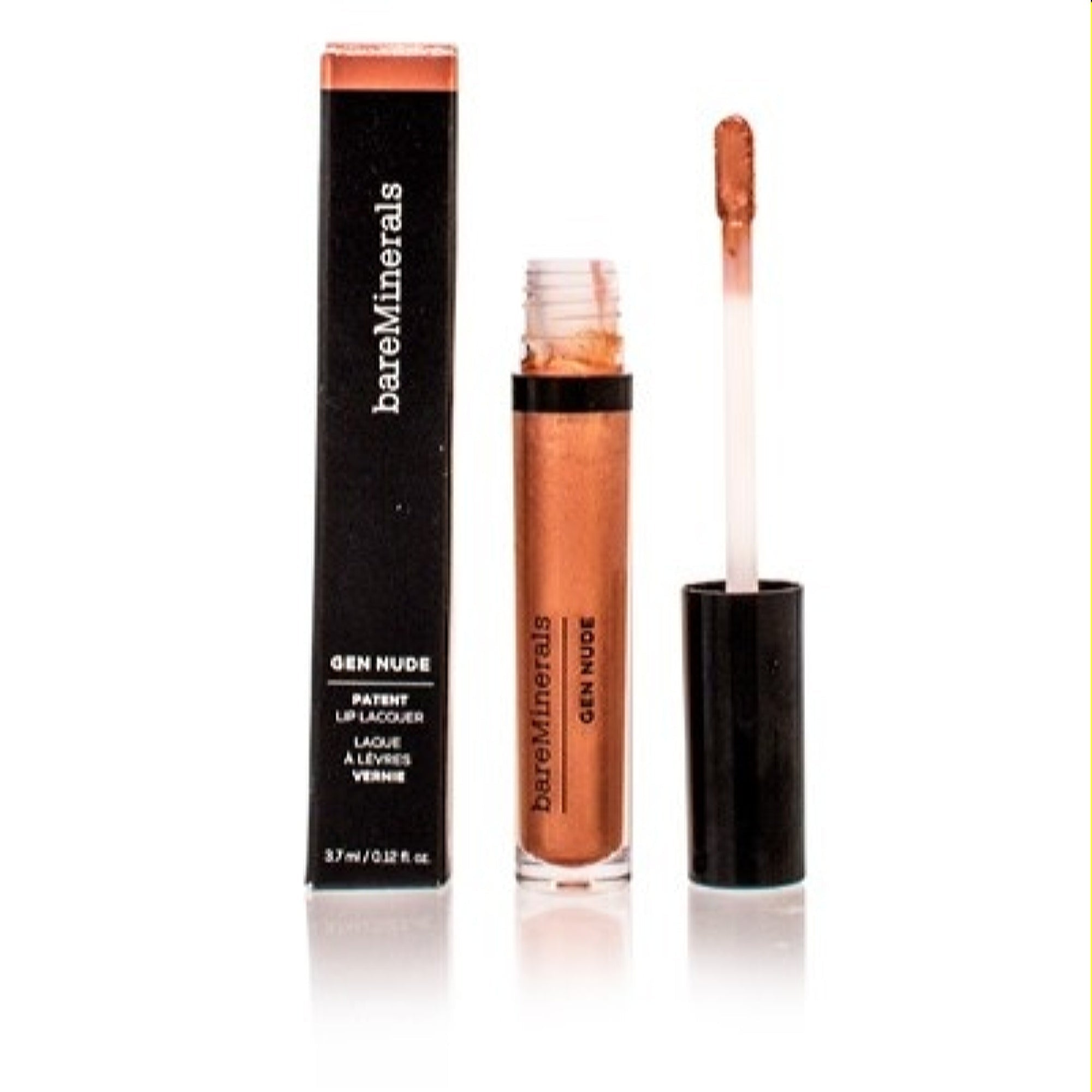 Bareminerals  Bareminerals Gen Nude Patent Lip Lacquer Blush Sapphire 0.12 Oz (3.7 Ml) 098132553341