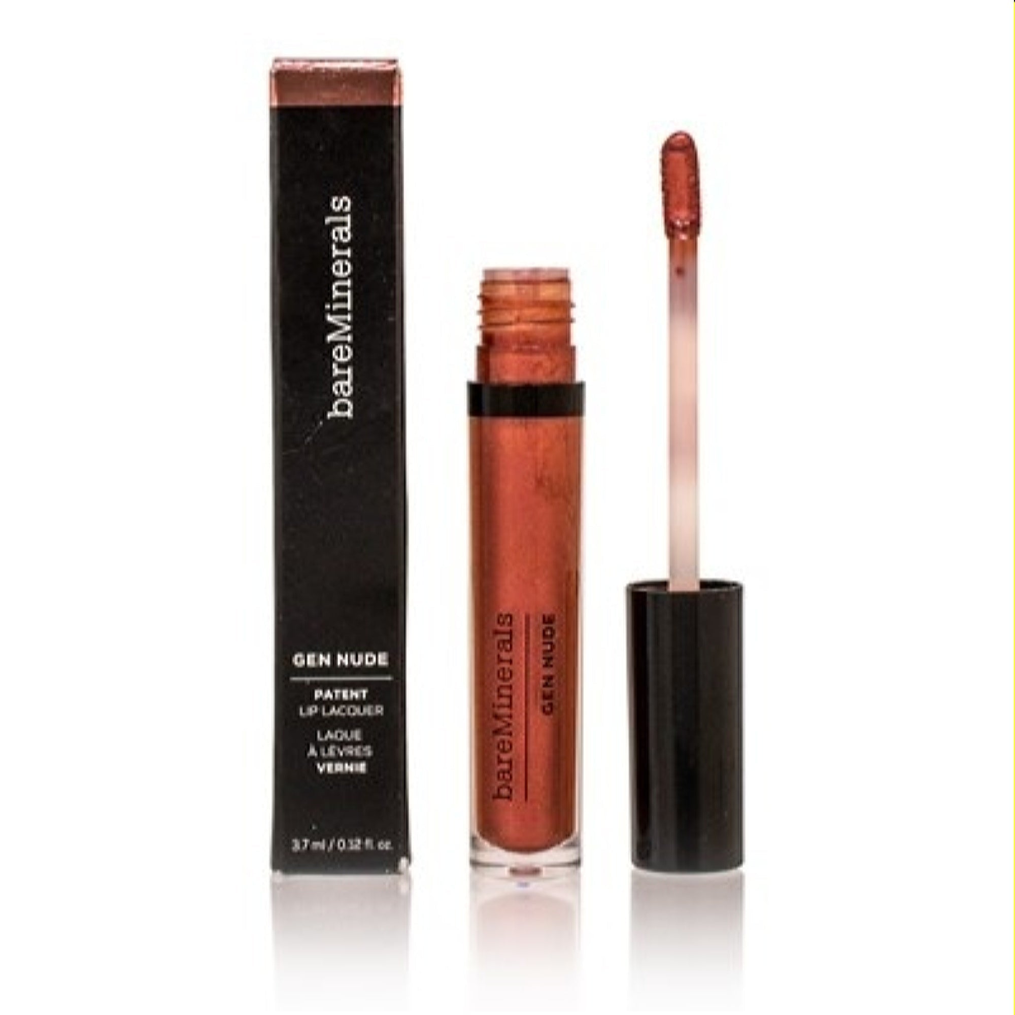 Bareminerals  Bareminerals Gen Nude Patent Lip Lacquer Rose Quartz 0.12 Oz (3.7 Ml) 098132553389