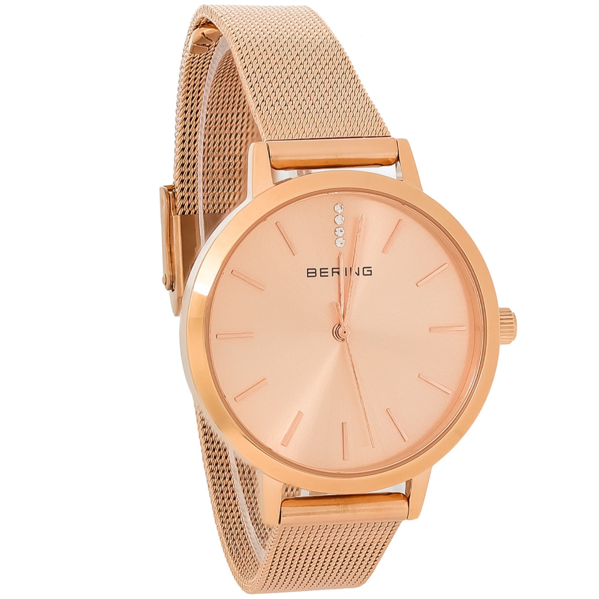 Bering Bering Quartz Rose Gold-Tone Dial Women's Watch 13434-366