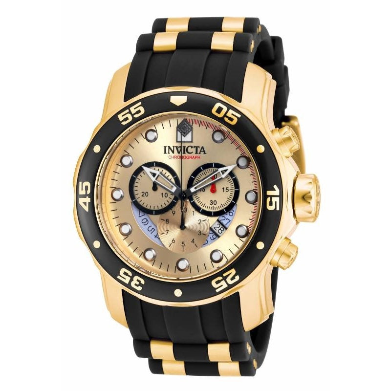 Invicta Pro Diver Quartz Scuba Gold-Tone Dial Men's Watch 17566