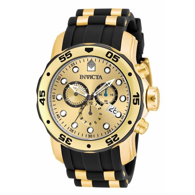 Invicta Pro Diver Quartz Scuba Gold-Tone Dial Men's Watch 17885