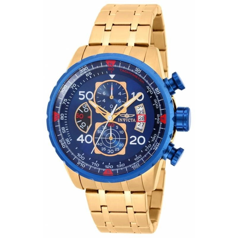 Invicta Aviator Quartz Chronograph Blue Dial Men's Watch 19173