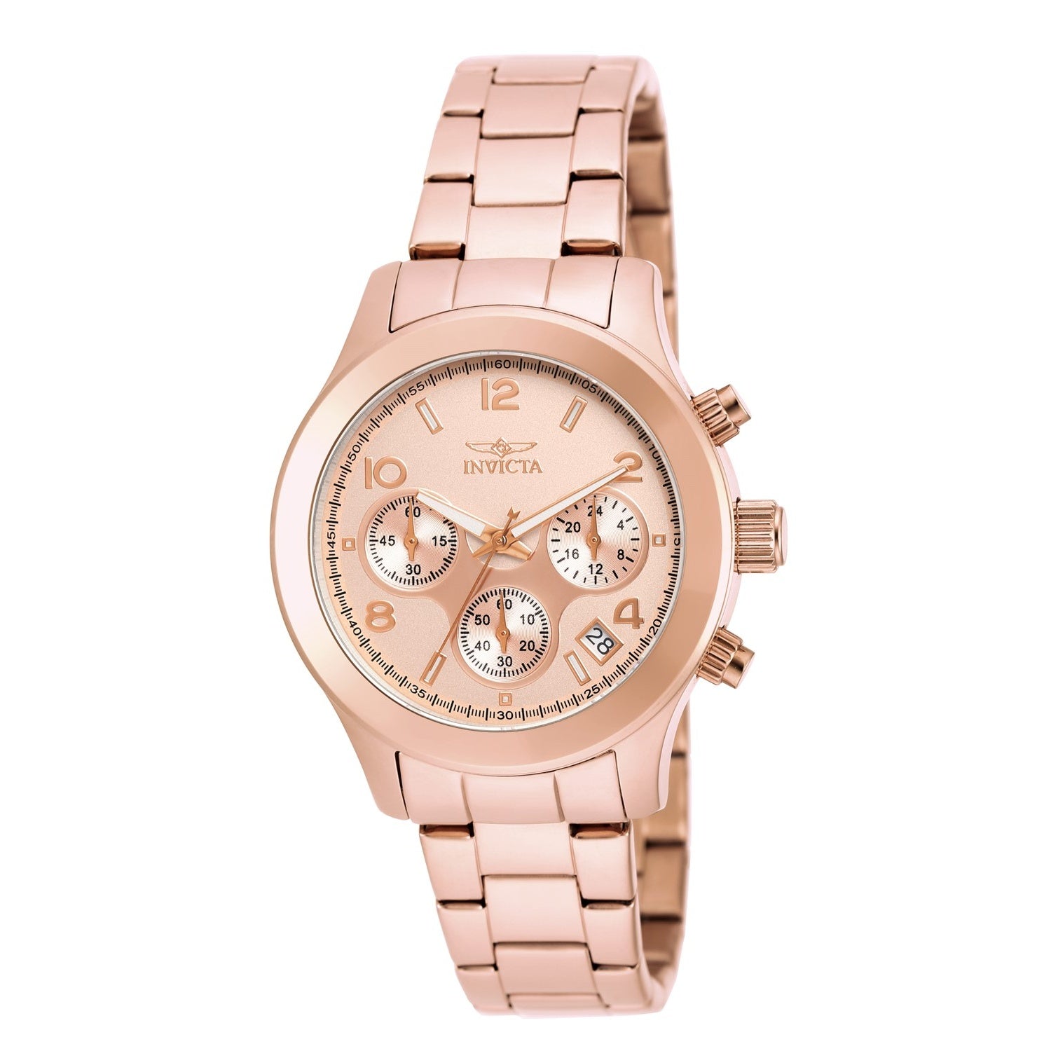 Invicta Angel Quartz Chronograph Rose-Tone Dial Women's Watch 19218