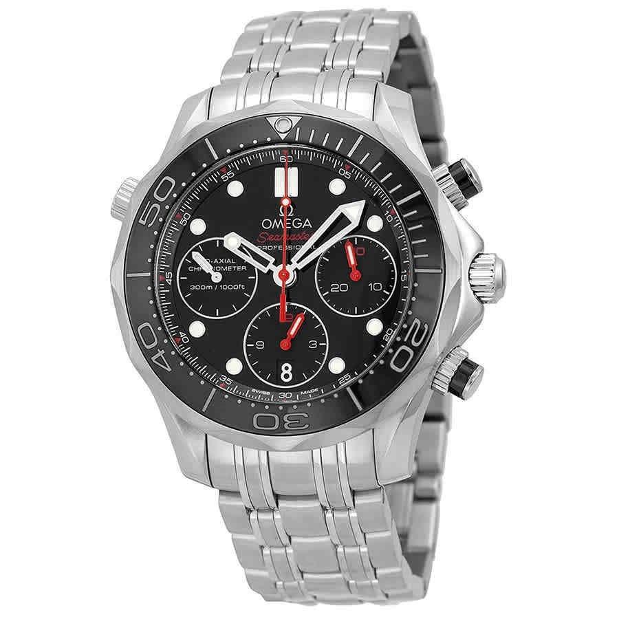 Omega Seamaster Diver 300 Co-Axial Chronograph Automatic Chronograph Black Dial Men's Watch 212.30.42.50.01.001