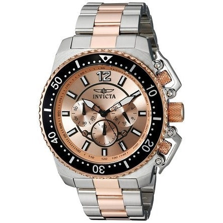 Invicta Pro Diver Quartz Rose-Tone Dial Men's Watch 21956