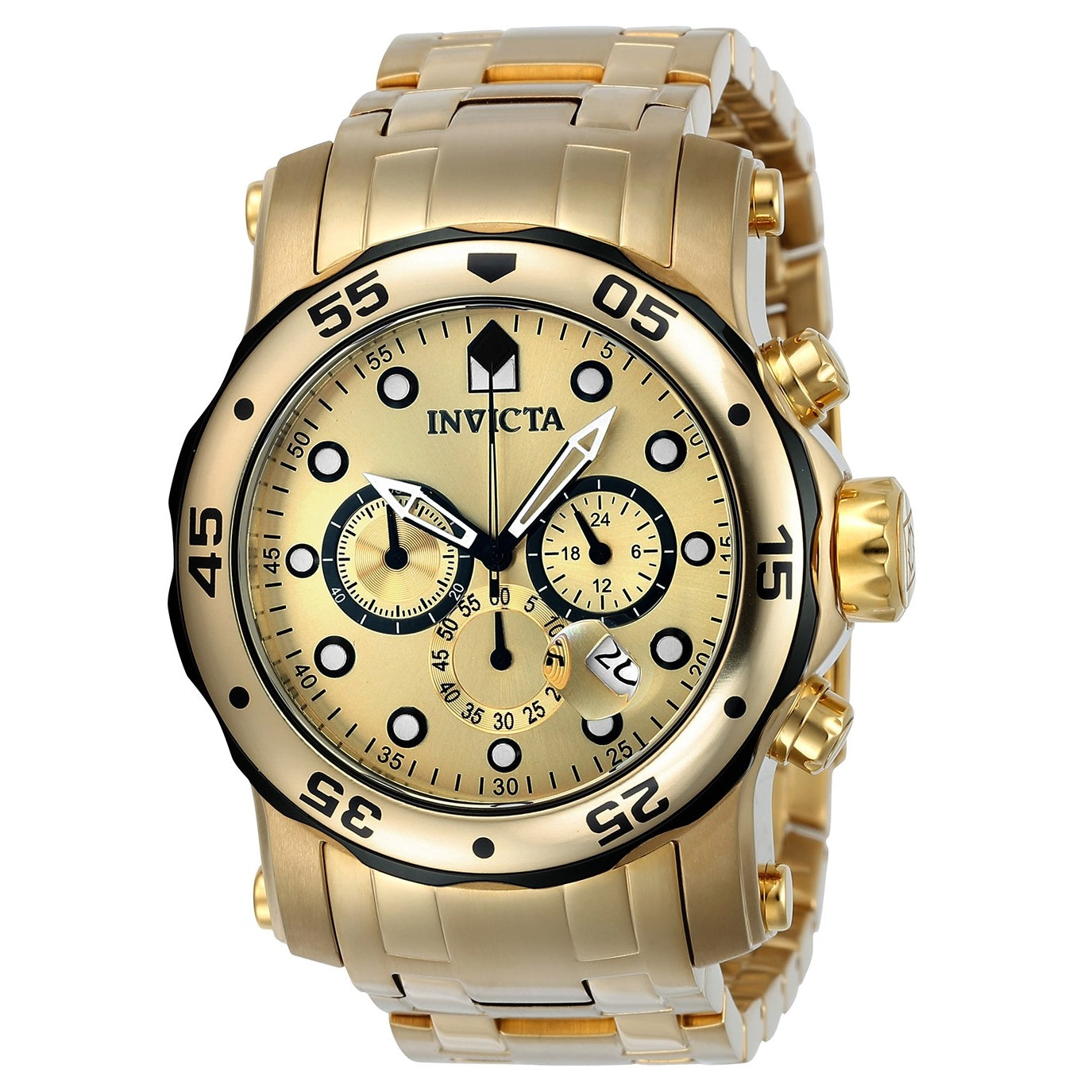 Invicta Pro Diver Quartz Gold-Tone Dial Men's Watch 23670