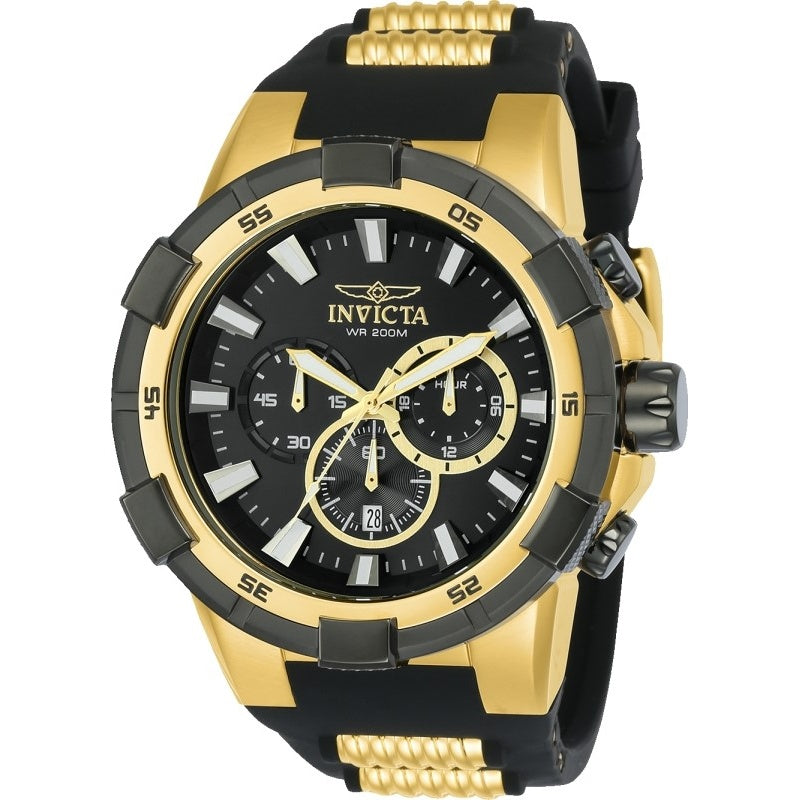 Invicta Aviator Quartz Black Dial Men's Watch 23693