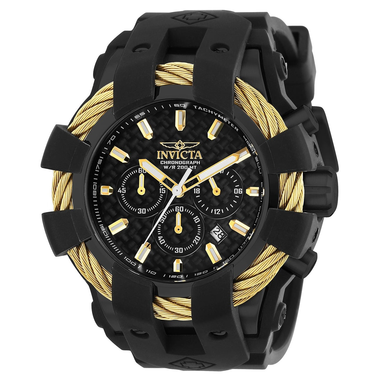 Invicta Bolt Quartz Black Dial Men's Watch 23866