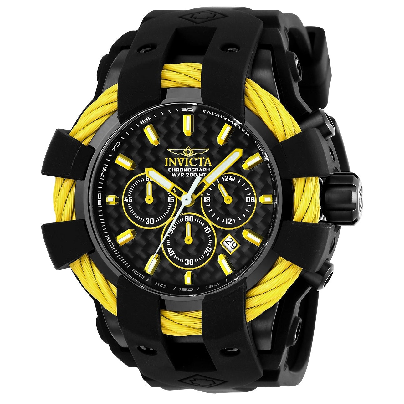 Invicta Bolt Quartz Black Dial Men's Watch 23871