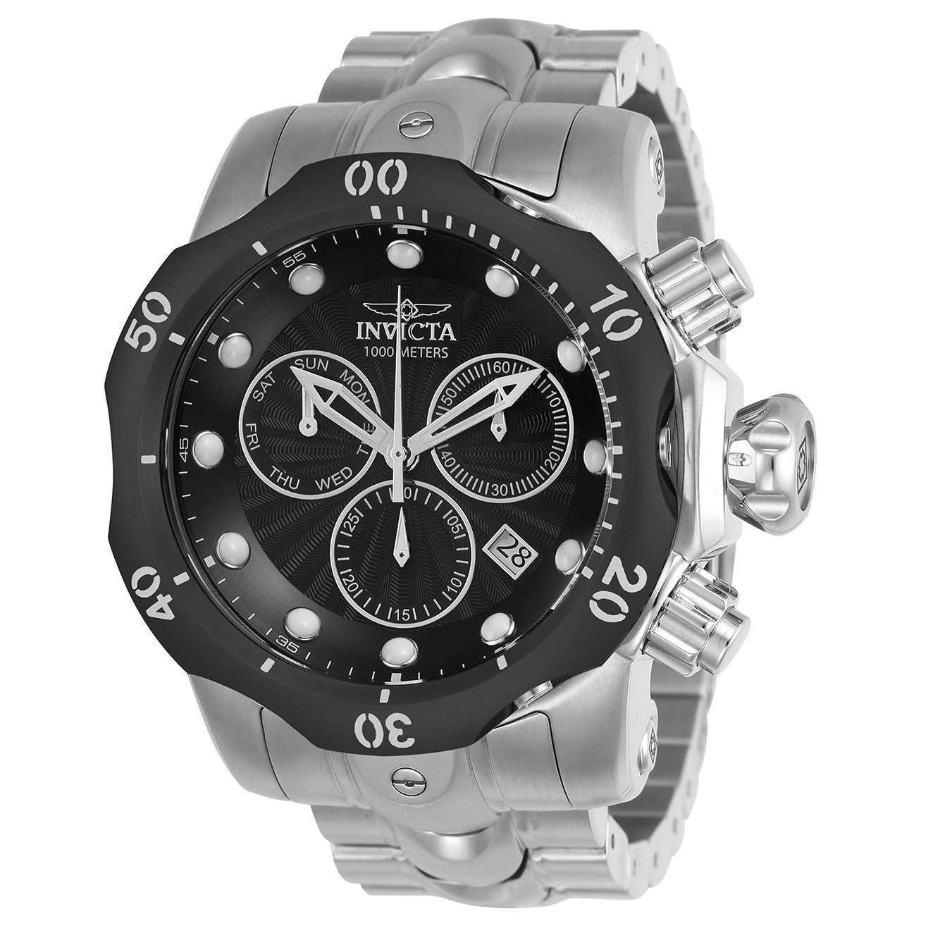 Invicta Venom Quartz Venom Black Dial Men's Watch 23888