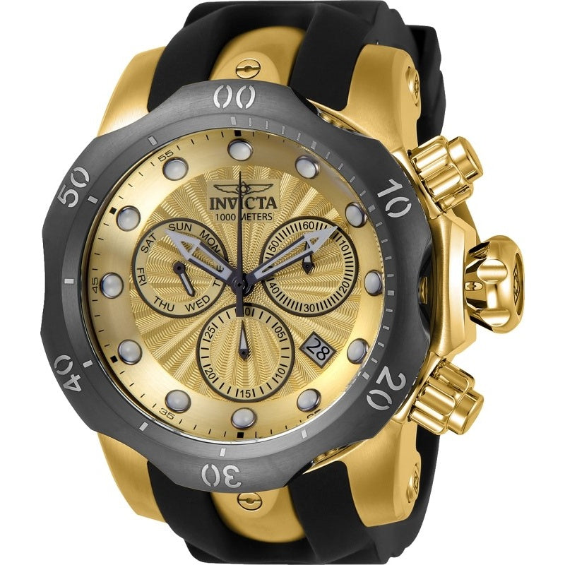 Invicta Venom Quartz Black Dial Men's Watch 24258