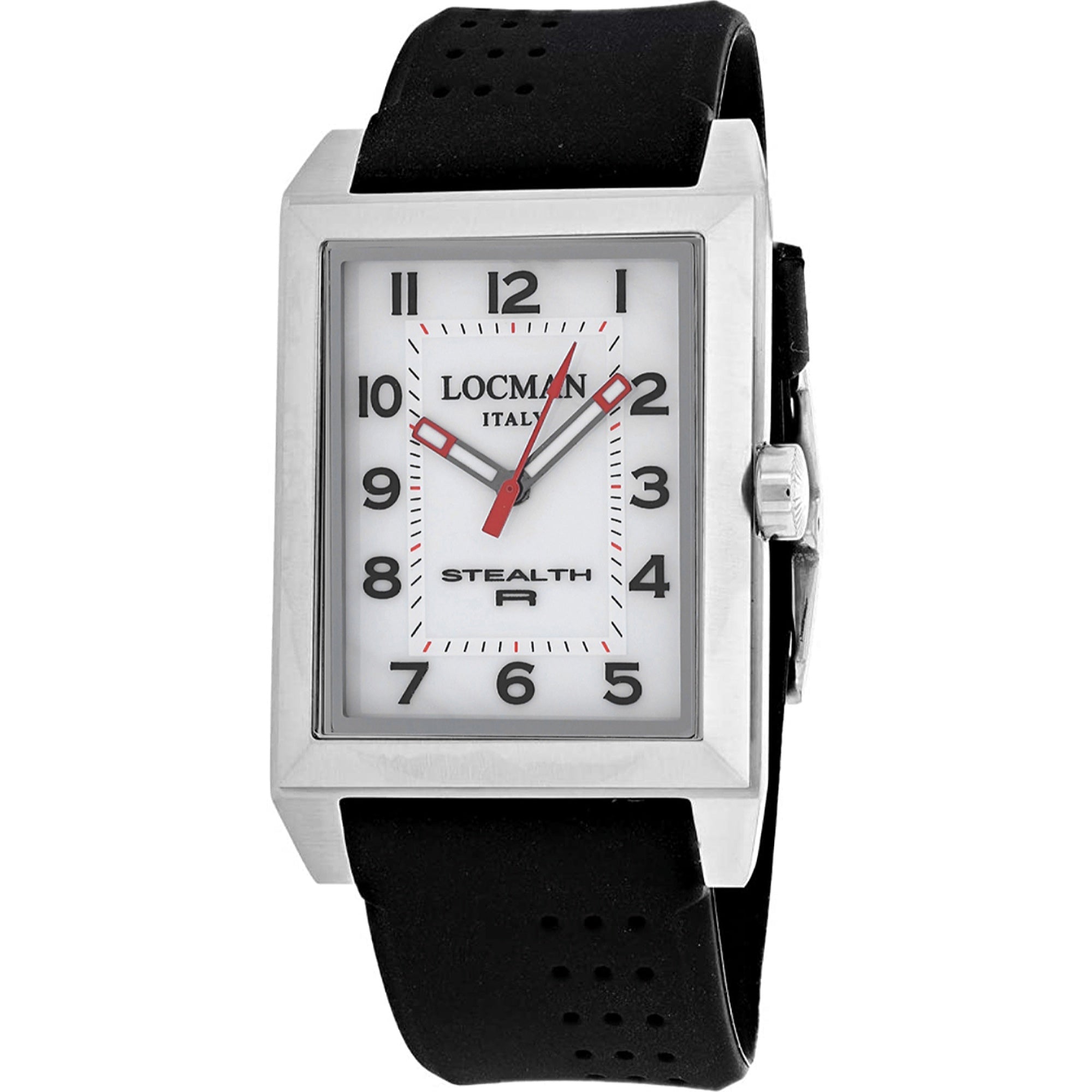 Locman  Quartz Stealth White Dial Men's Watch 242WH2BK-BKRU