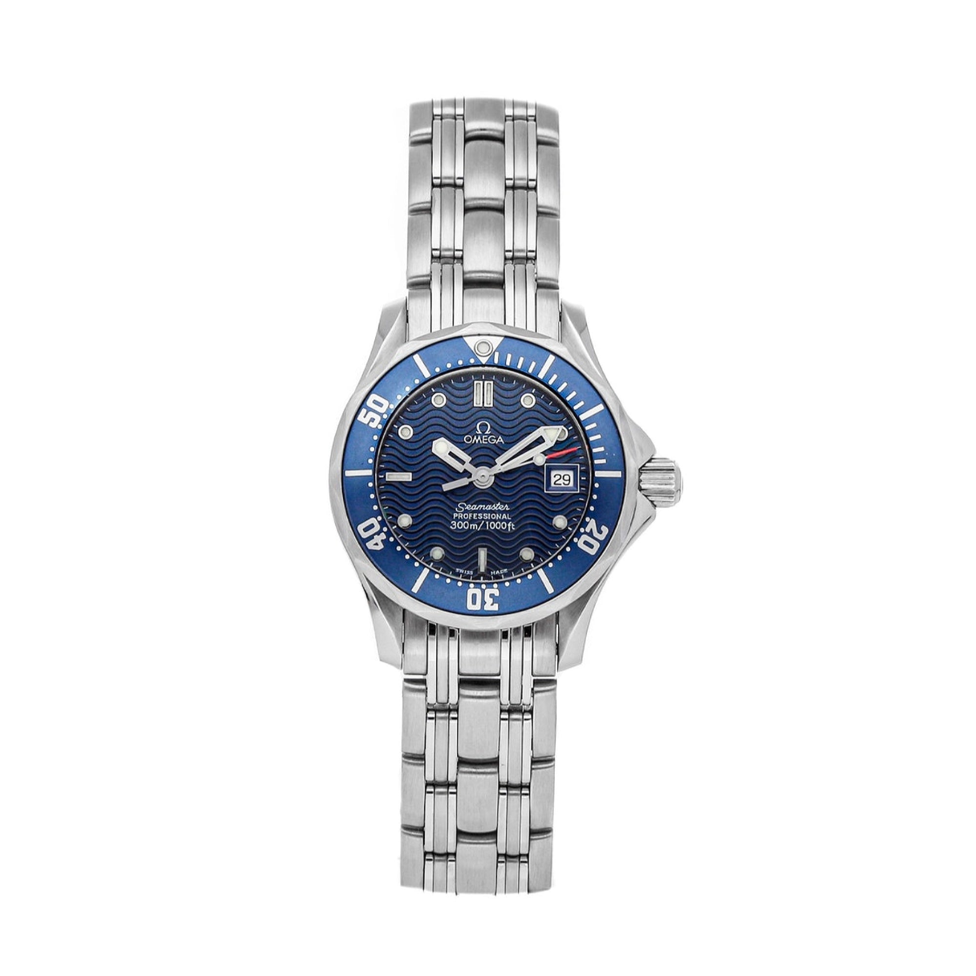 Omega Seamaster Quartz Blue Dial Women's Watch 2583.80.00