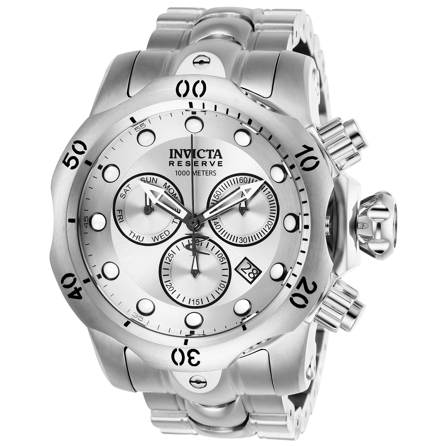 Invicta Reserve Quartz Venom Silver Dial Men's Watch 26577