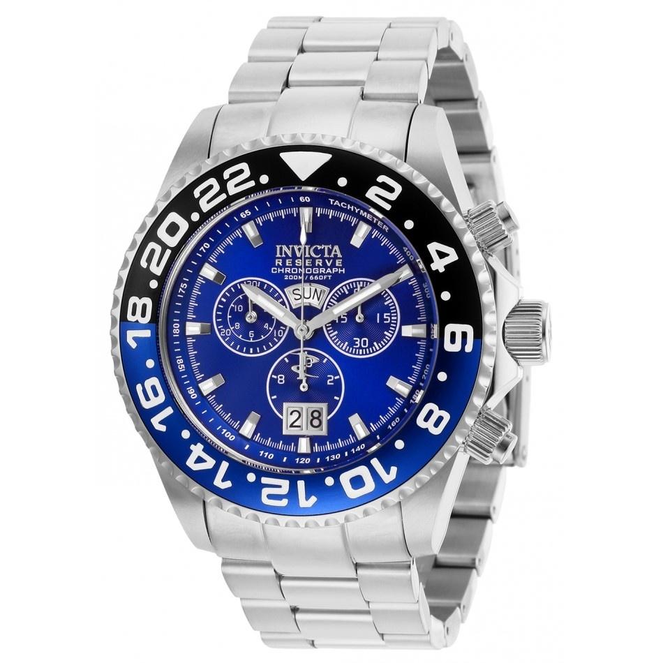 Invicta Reserve Quartz Chronograph Blue Dial Men's Watch 29556