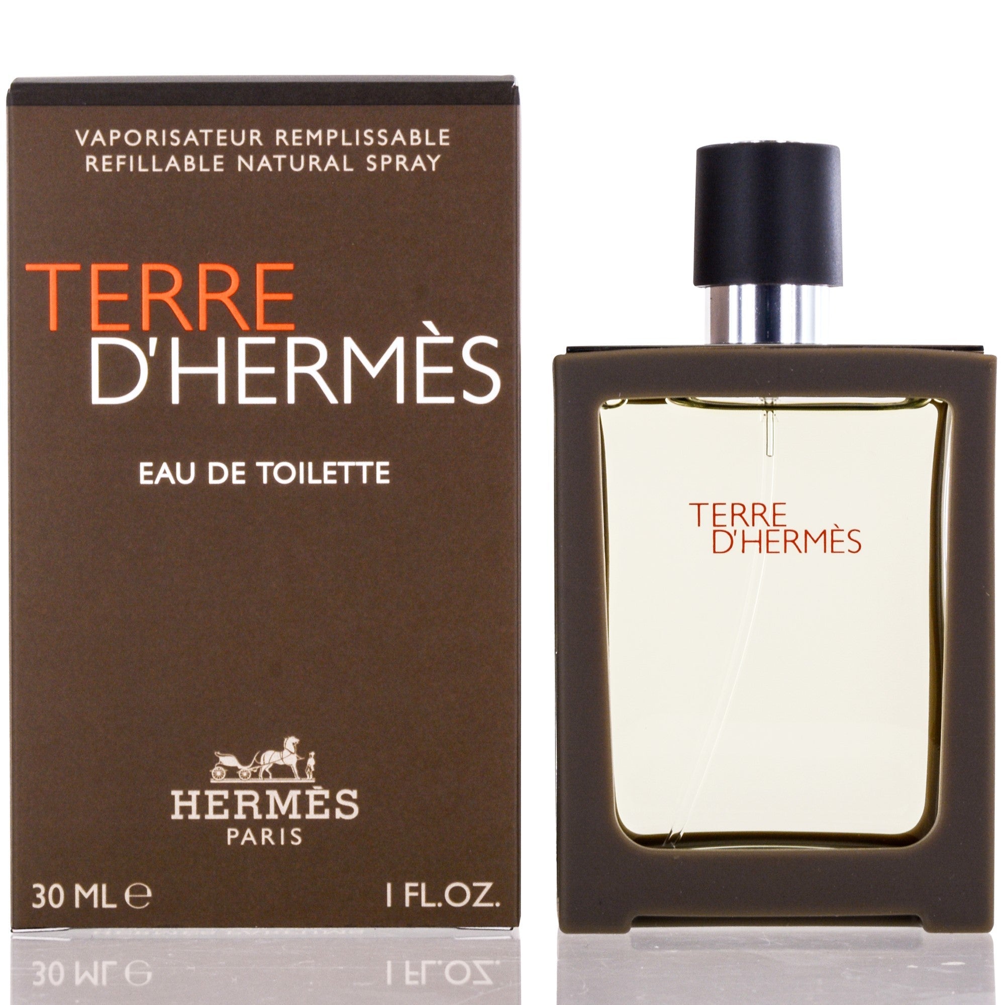 Hermes Men's Terre D'Hermes Hermes Edt Spray Refillable 1.0 Oz (30 Ml)  3346130009702