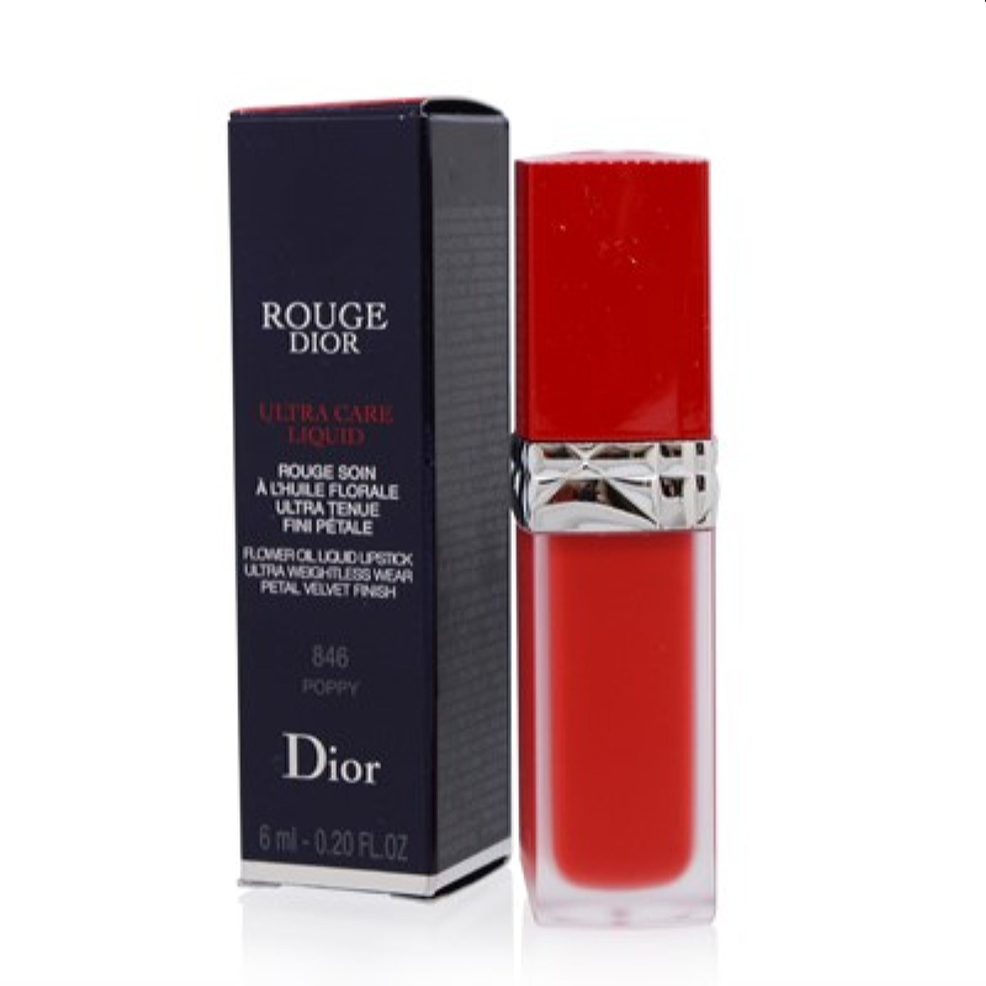 Christian Dior  Ch.Dior Rouge Dior Ultra Care Liquid (846 Poppy) 0.20 Oz  3348901472845