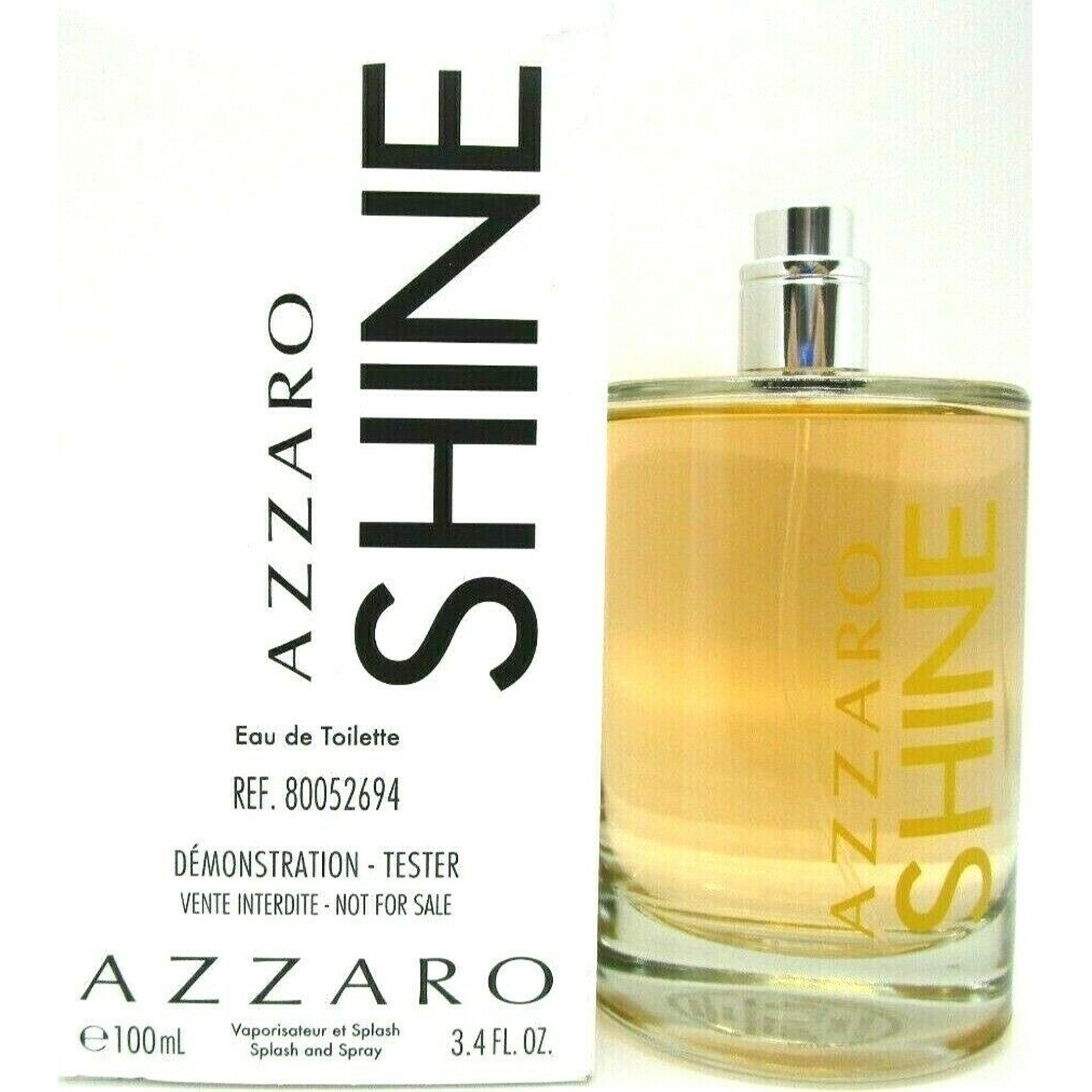 Azzaro Men's Azzaro Shine Azzaro Edt Spray No Cap Tester 3.4 Oz (100 Ml)  3351500013722