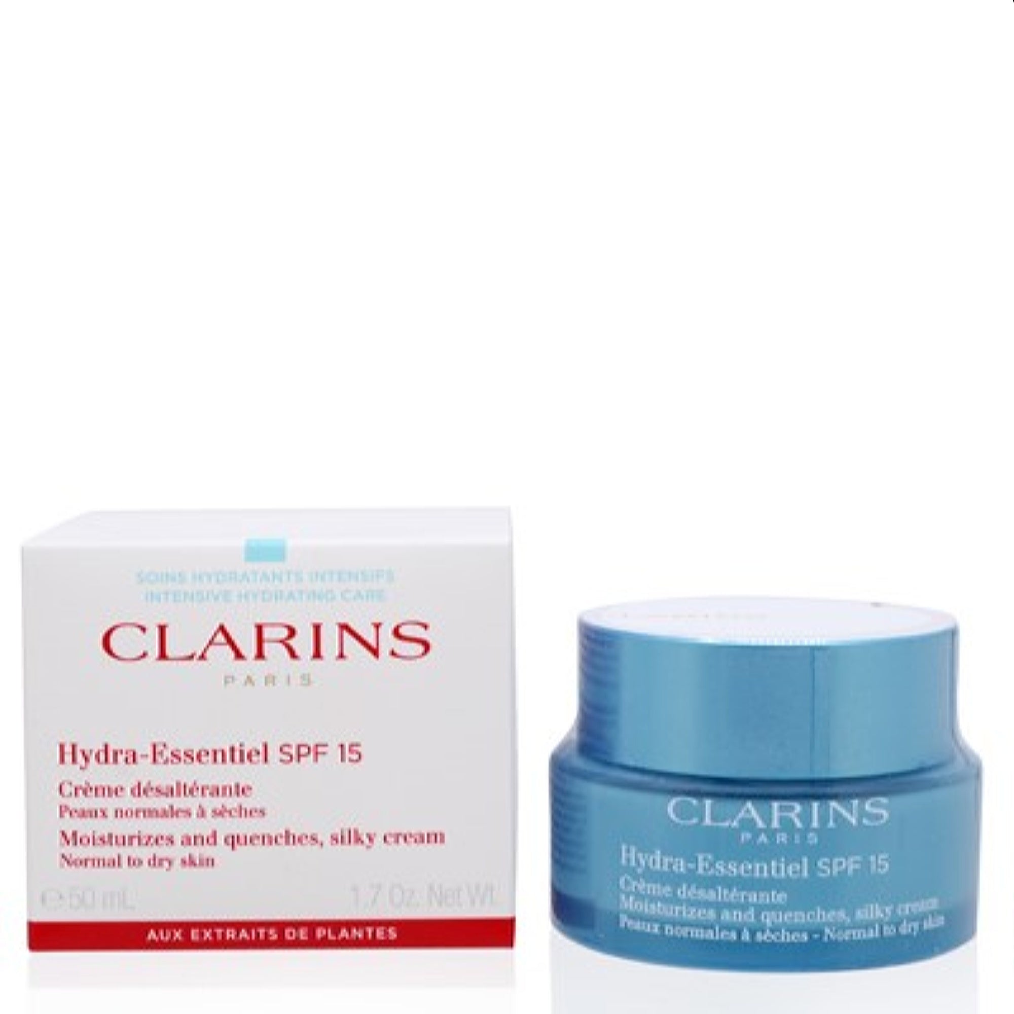 Clarins  Clarins Hydra-Essentiel Silky Cream Spf 15 1.7 Oz (50 Ml) 3380810109047