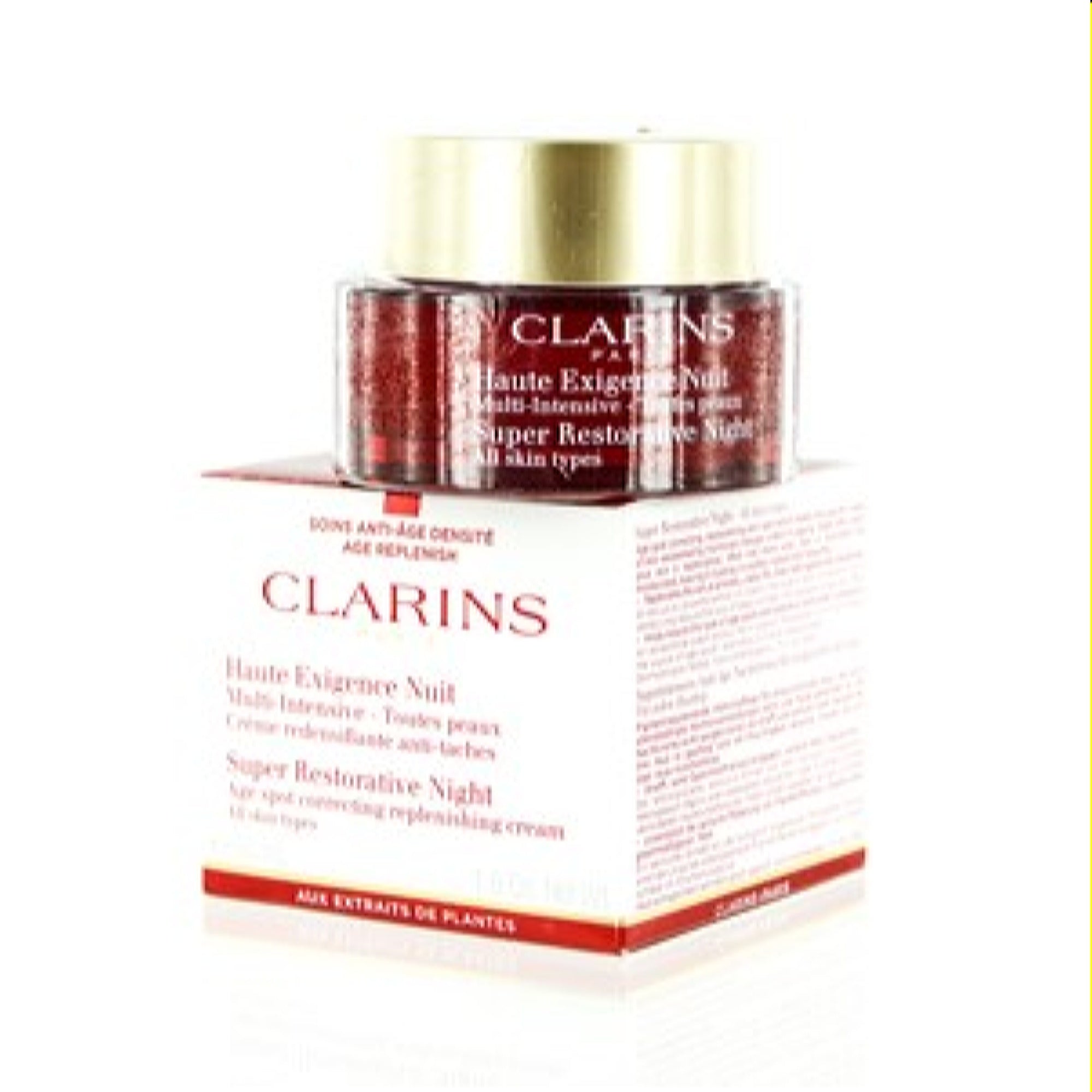 Clarins  Clarins Super Restorative Night Wear All Skin Types  Cream 1.7 Oz (50 Ml) 3380811097107