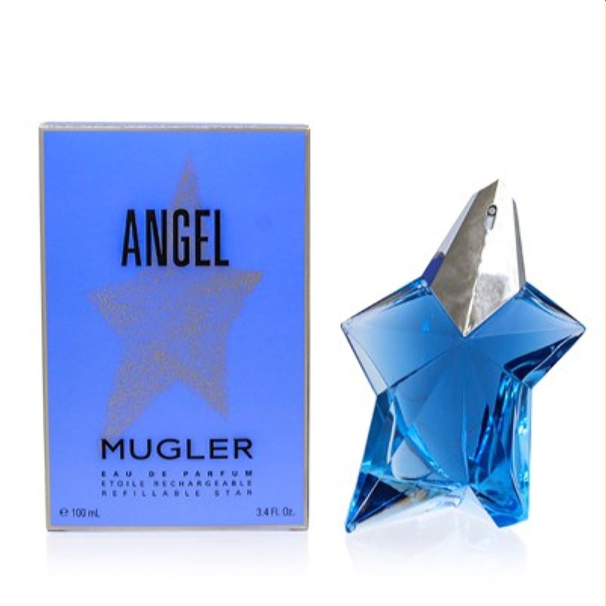 Mugler Women's Angel Thierry Mugler Edp Spray Refillable 3.4 Oz (100 Ml)   3439600056655