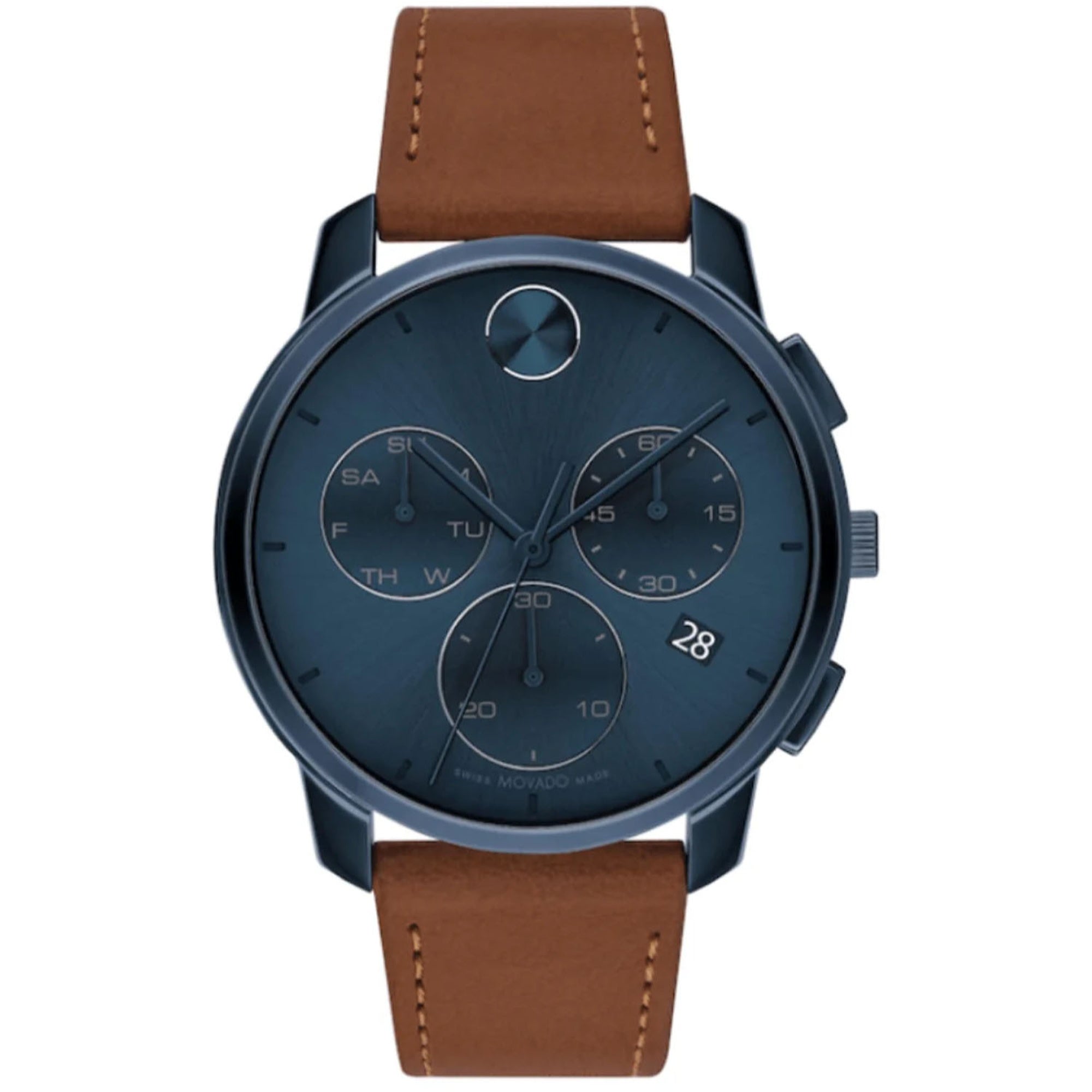 Movado  Quartz Bold Thin Blue Dial Men's Watch 3600834