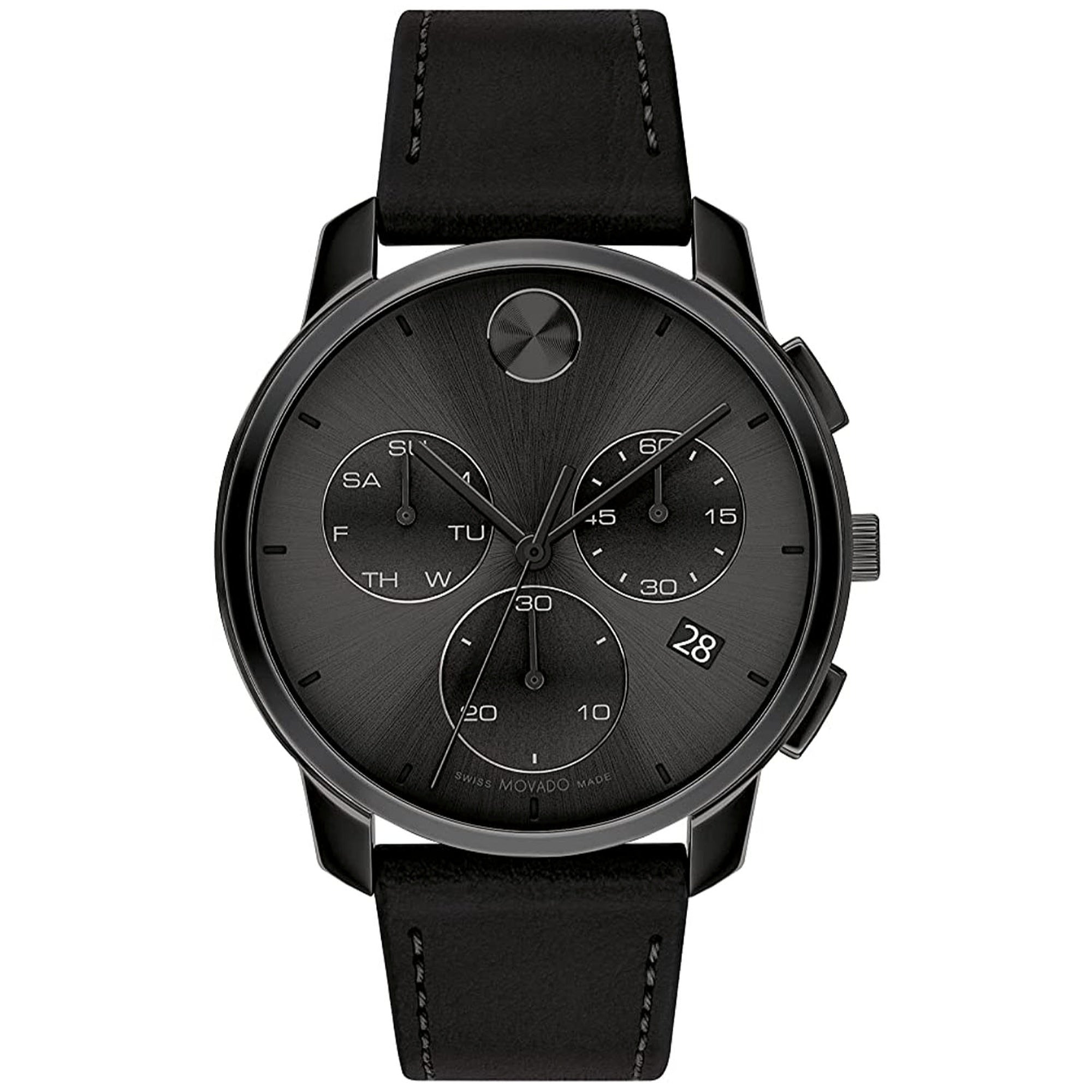 Movado  Quartz Bold Thin Black Dial Men's Watch 3600835