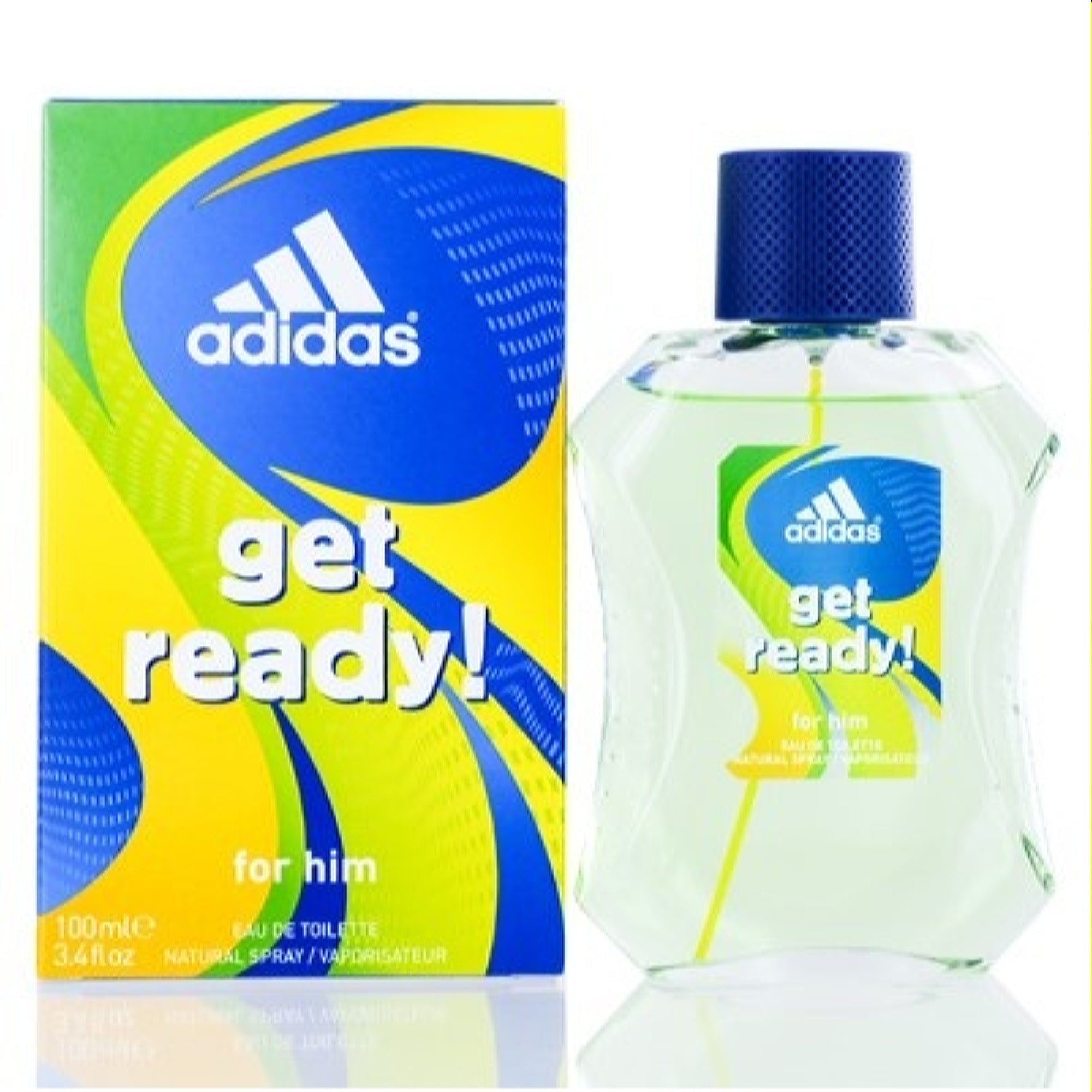 Coty Men's Adidas Get Ready For Him Coty Edt Spray 3.4 Oz (100 Ml)  3607342734425