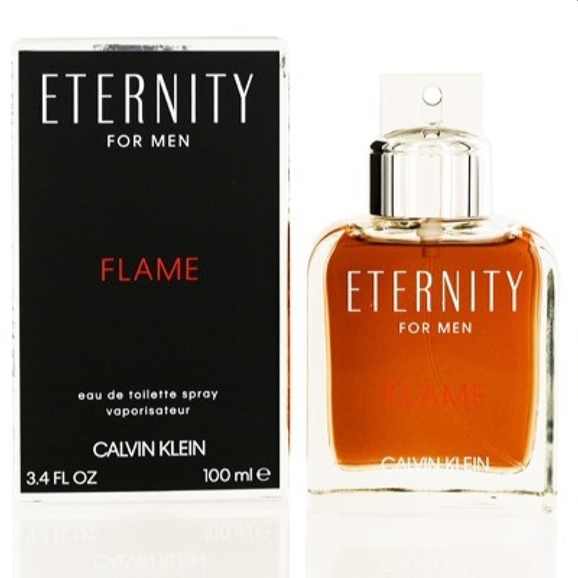 Calvin Klein Men's Eternity Flame Calvin Klein Edt Spray 3.4 Oz (100 Ml)  3614225670435