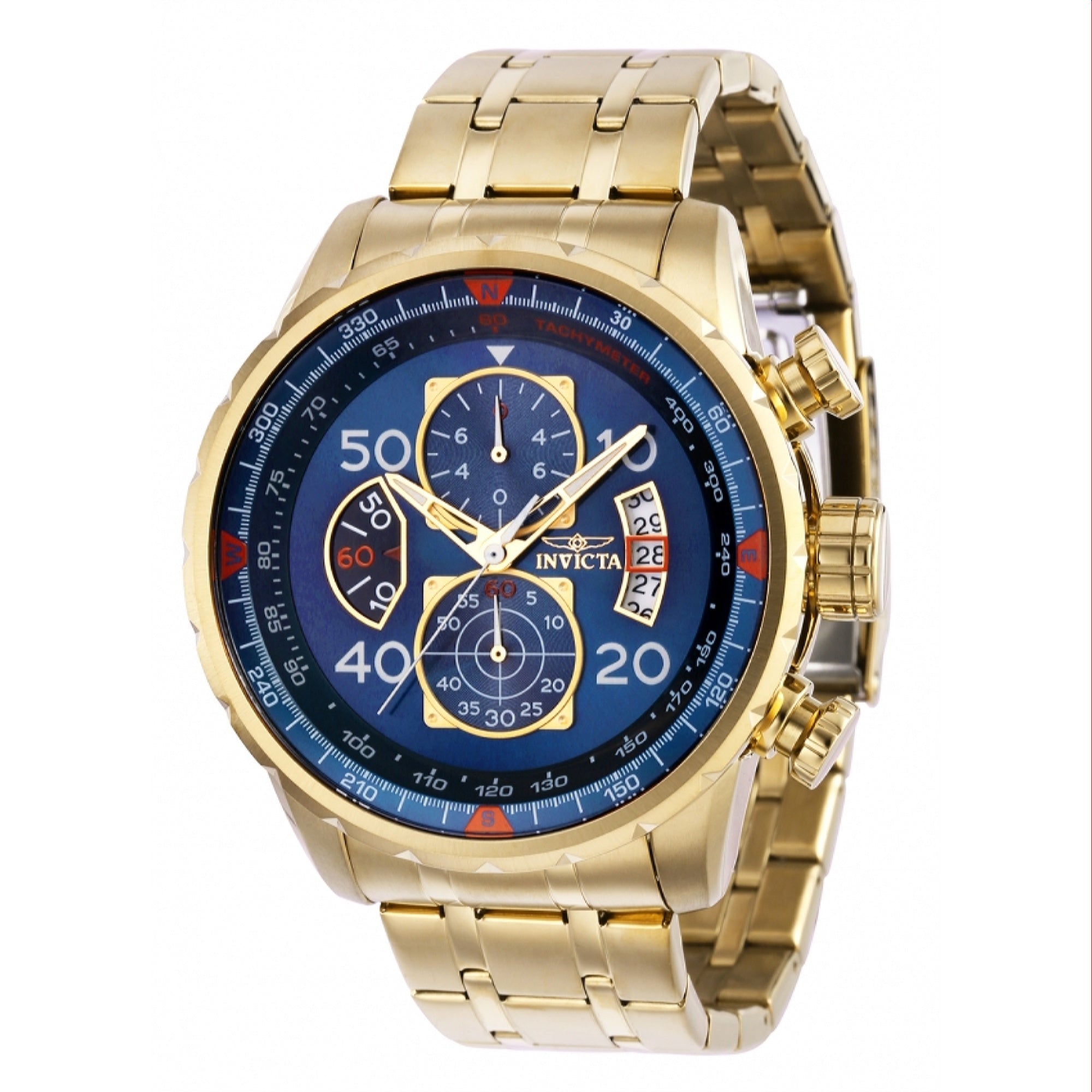 Invicta Aviator Quartz Blue Dial Men's Watch 36602