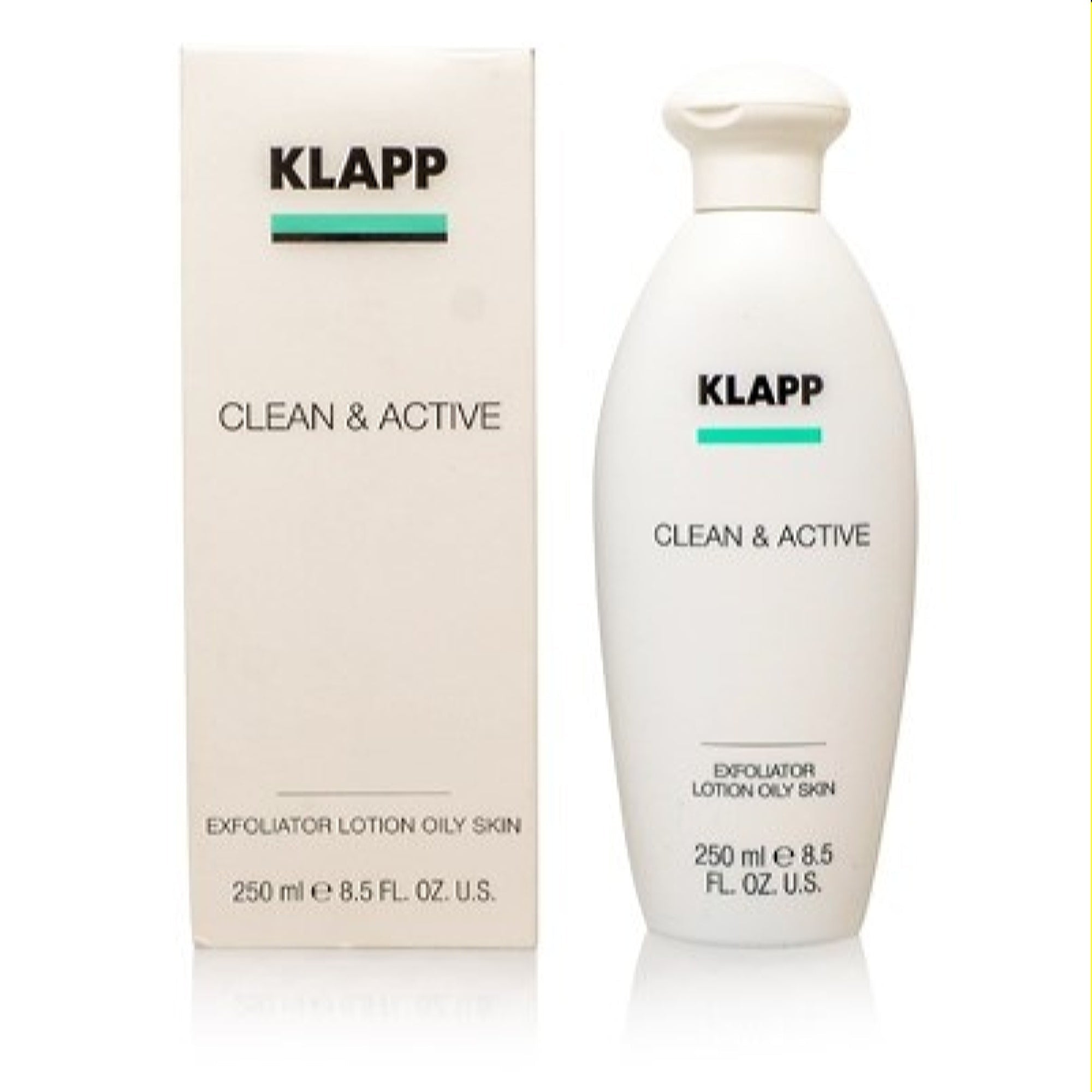 Klapp  Klapp Clean & Active Exfoliator Lotion Oily Skin 8.5 Oz (250 Ml) 4250094946296