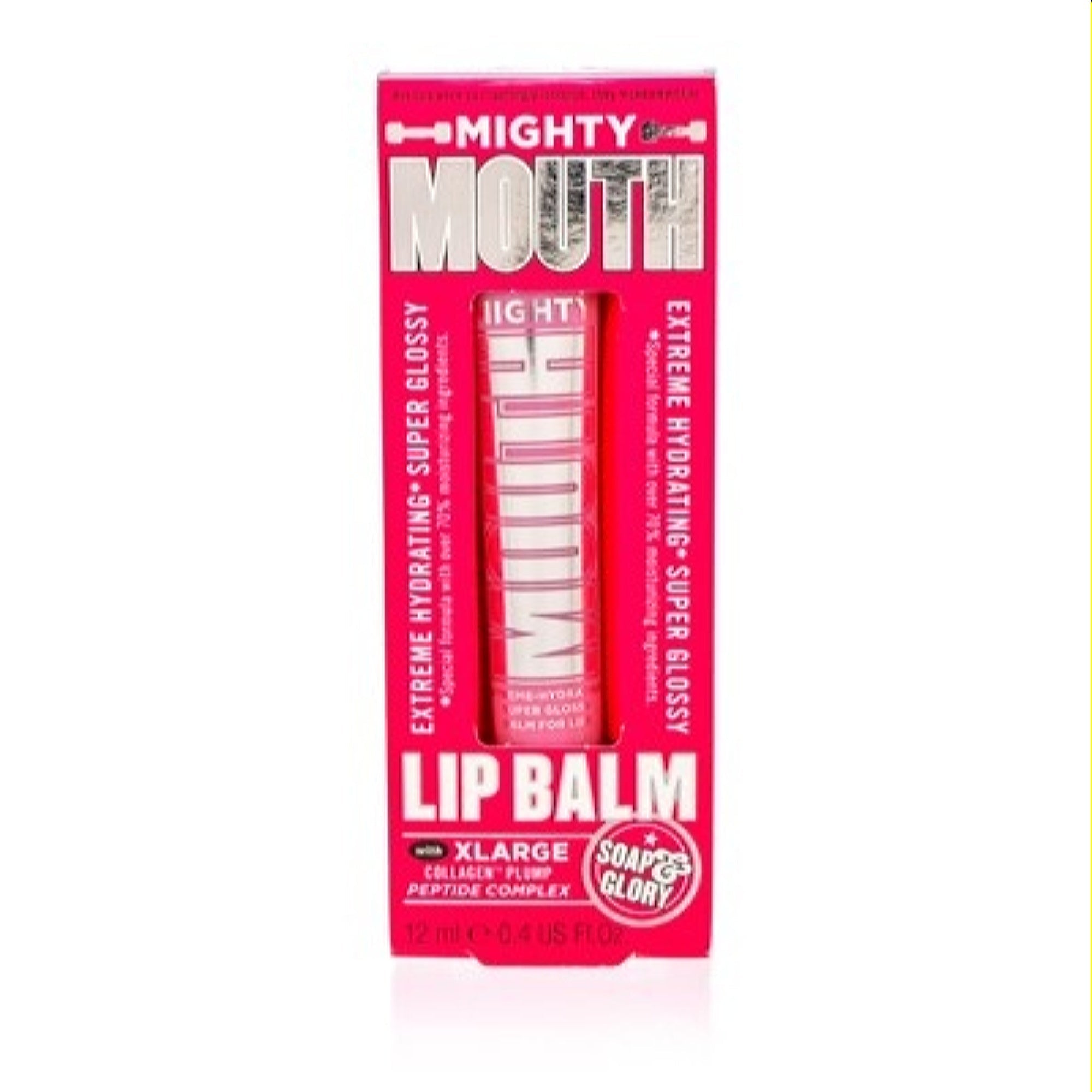 Soap & Glory  Soap & Glory Mighty Mouth Lip Balm With Xlarge Collagen Plump (Naked Pink) .4 Oz 5000167138245