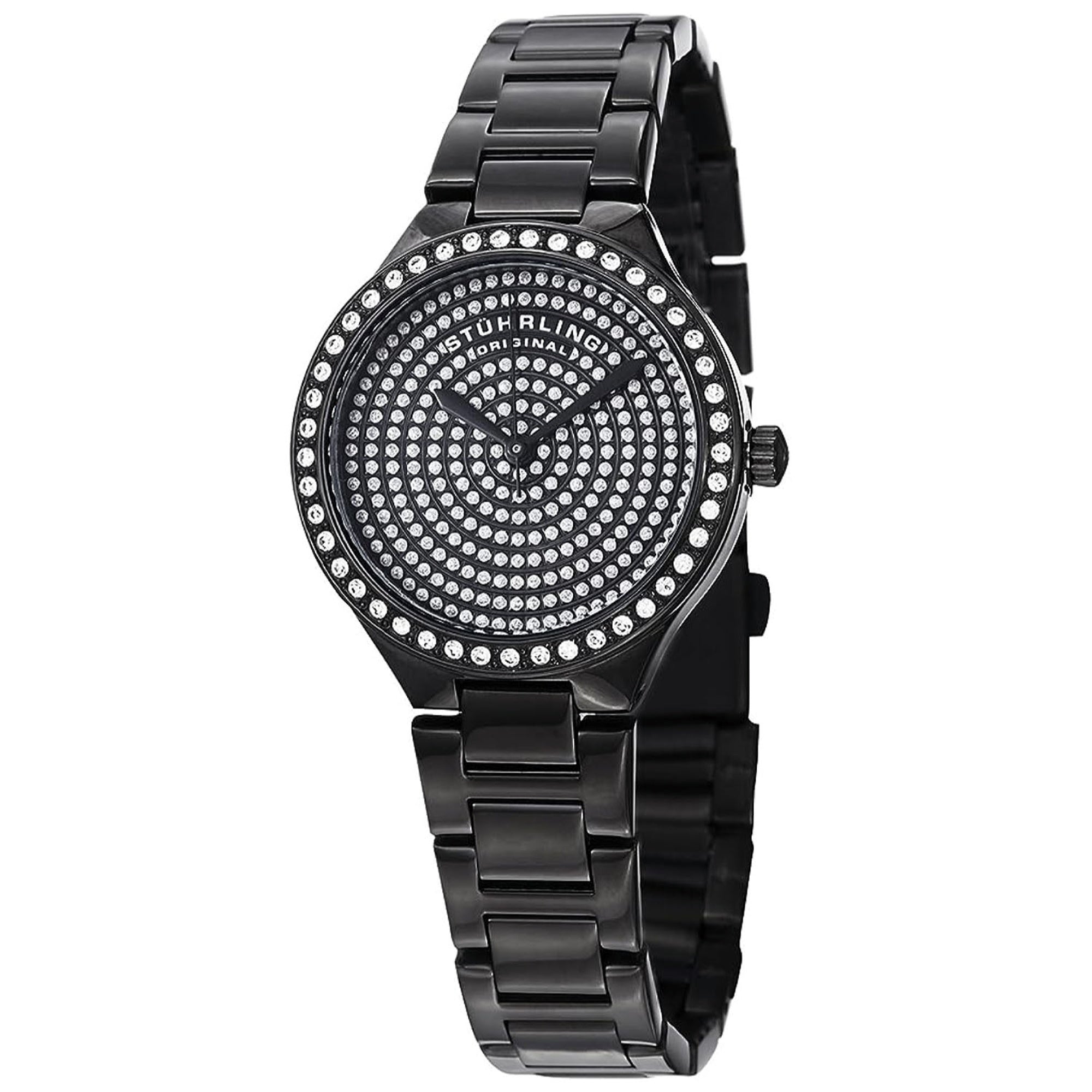 Stuhrling  Quartz Symphony Black Dial Women's Watch 683.02