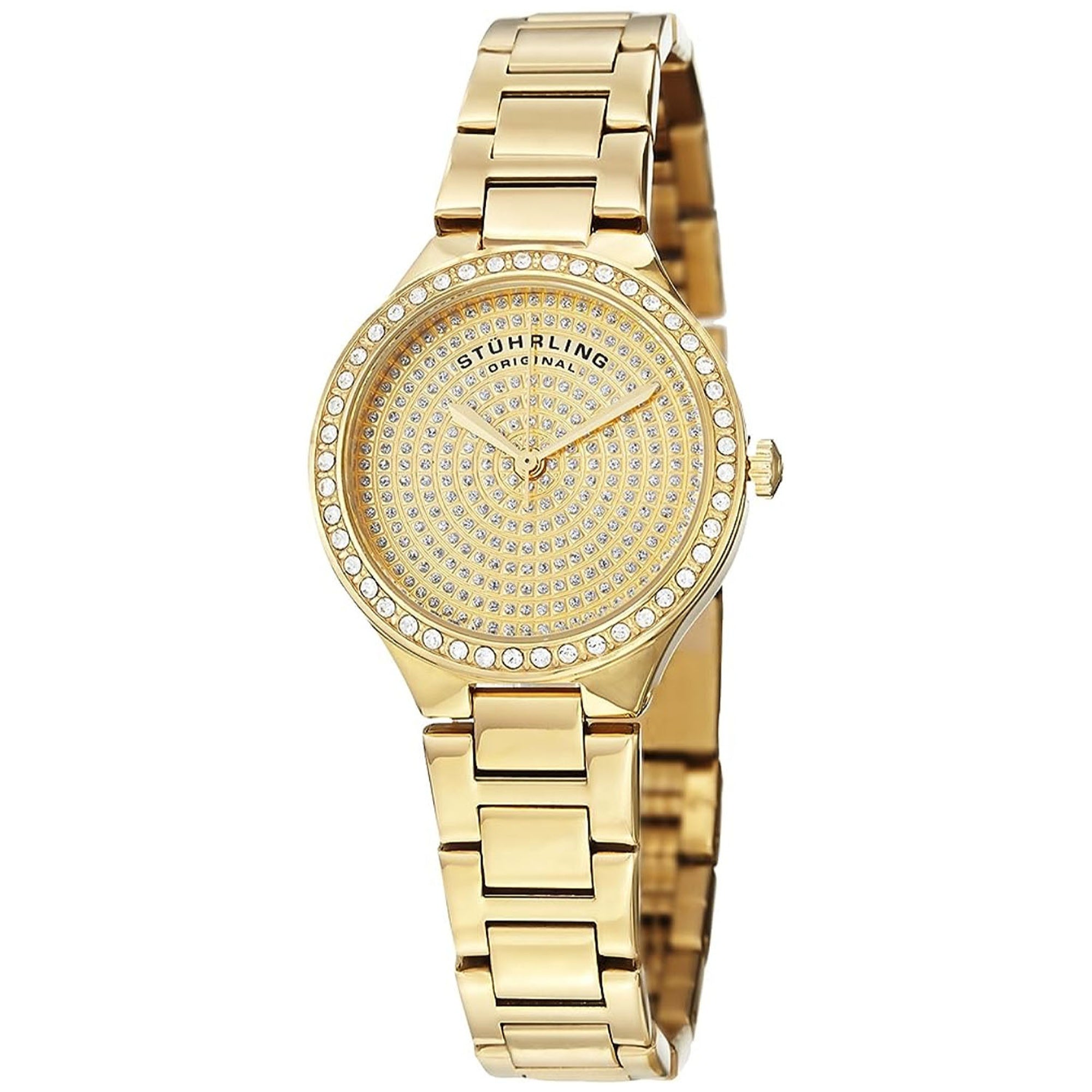 Stuhrling  Quartz Symphony Gold Dial Women's Watch 683.03