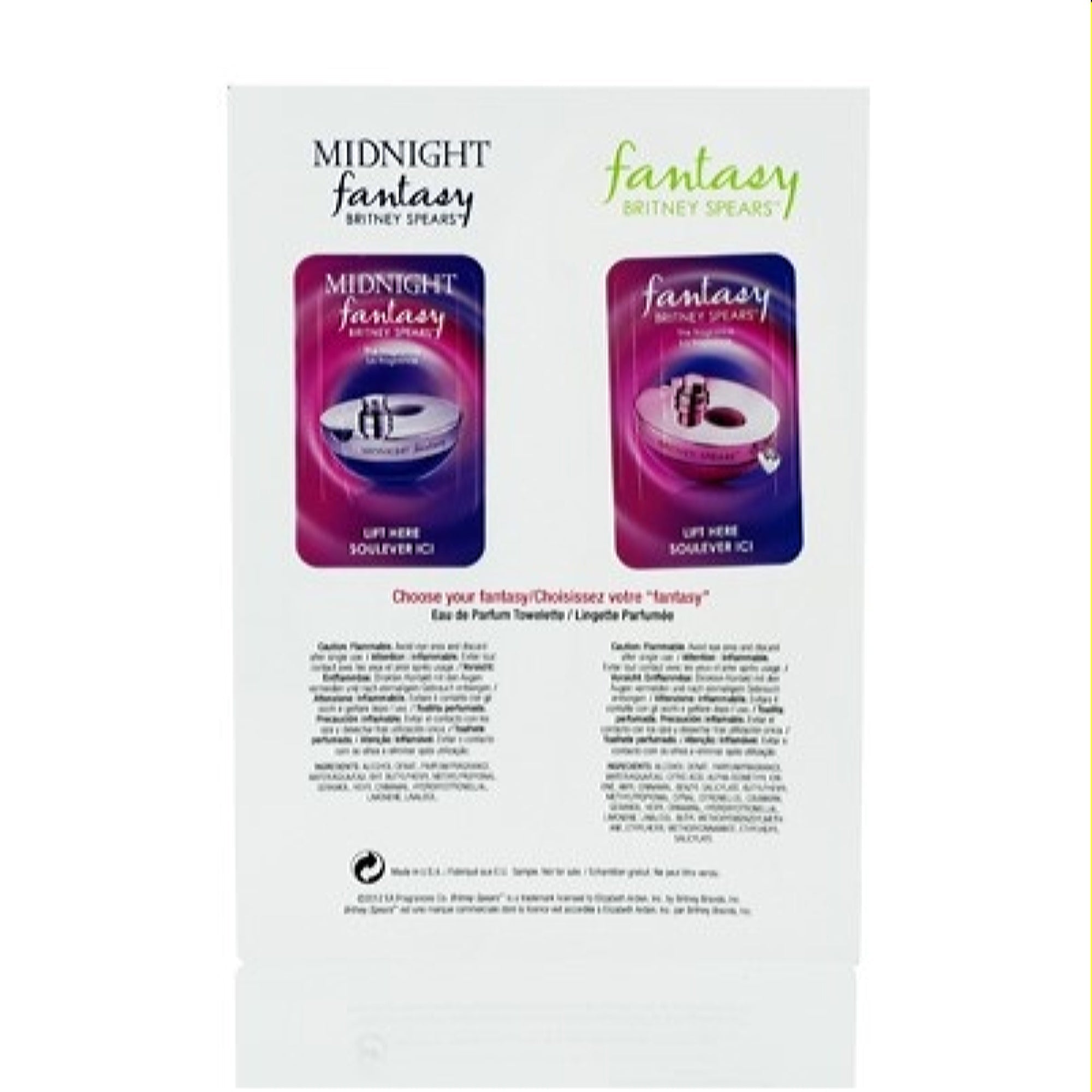 Britney Spears  Britney Spears Britney Spears  Duo Edp Scented Cards   719346599528