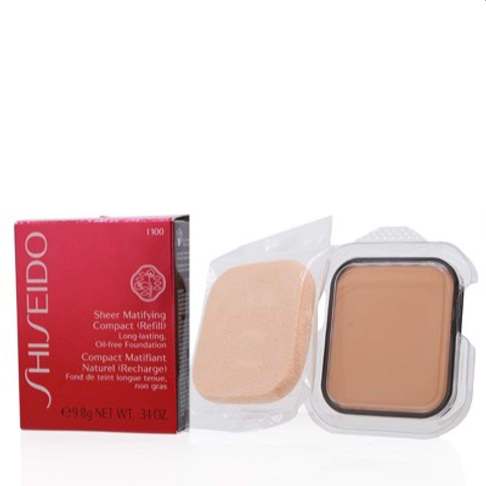 Shiseido  Shiseido Sheer Matifying Foundation Refill (I 100 Very Deep Ivory) .34 Oz 729238108134