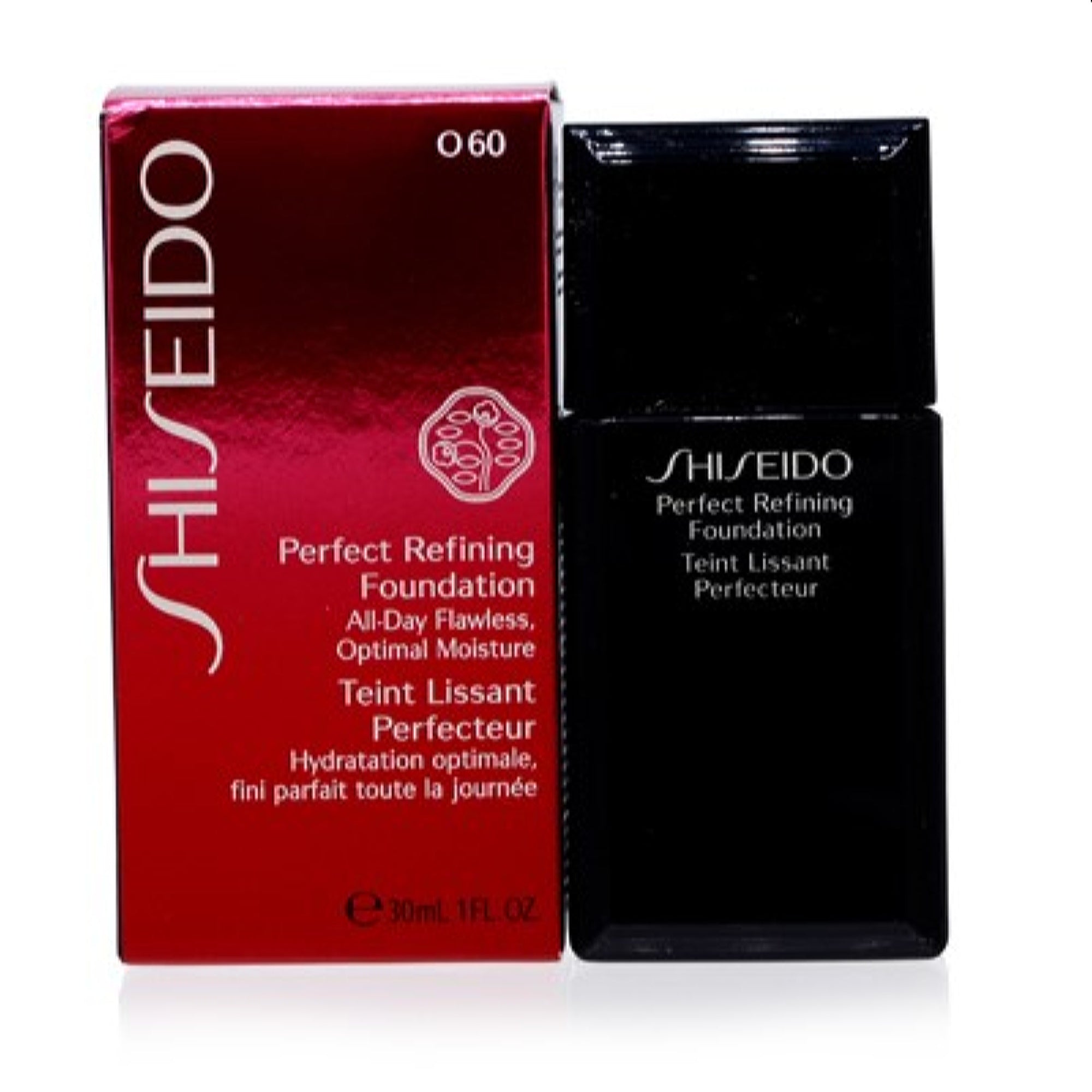 Shiseido  Shiseido Perfect Refining  Foundation (O60) Natural Deep Ochre 1.0 Oz (30 Ml)  730852107557