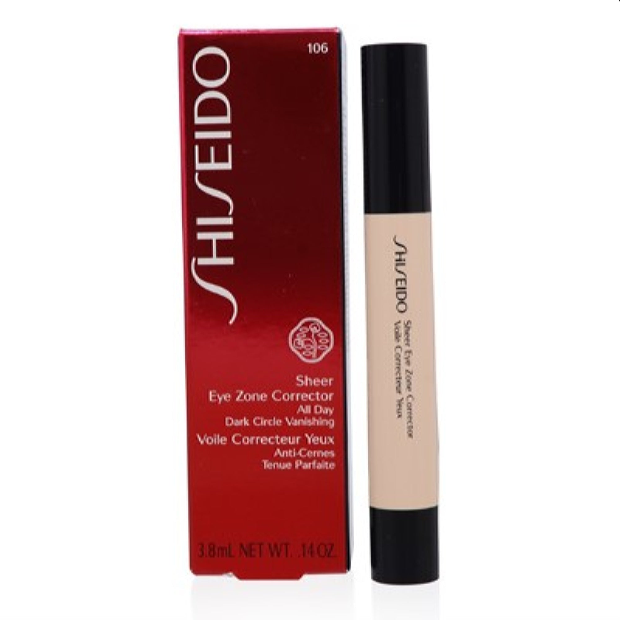 Shiseido  Shiseido Sheer Eye Zone Corrector (106 Warm Beige) 0.14 Oz (3.8 Ml)  730852110182