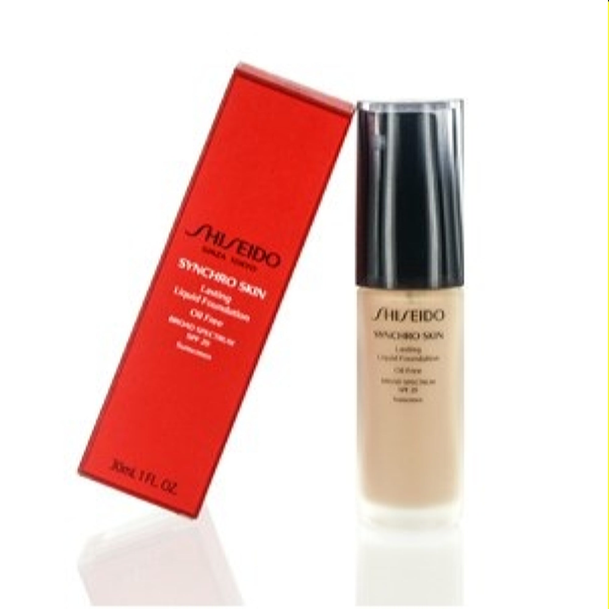 Shiseido  Shiseido Synchro Skin Spf 20 Lasting Liquid Foundation (3) Rose 1.0 Oz (30 Ml) 730852131262