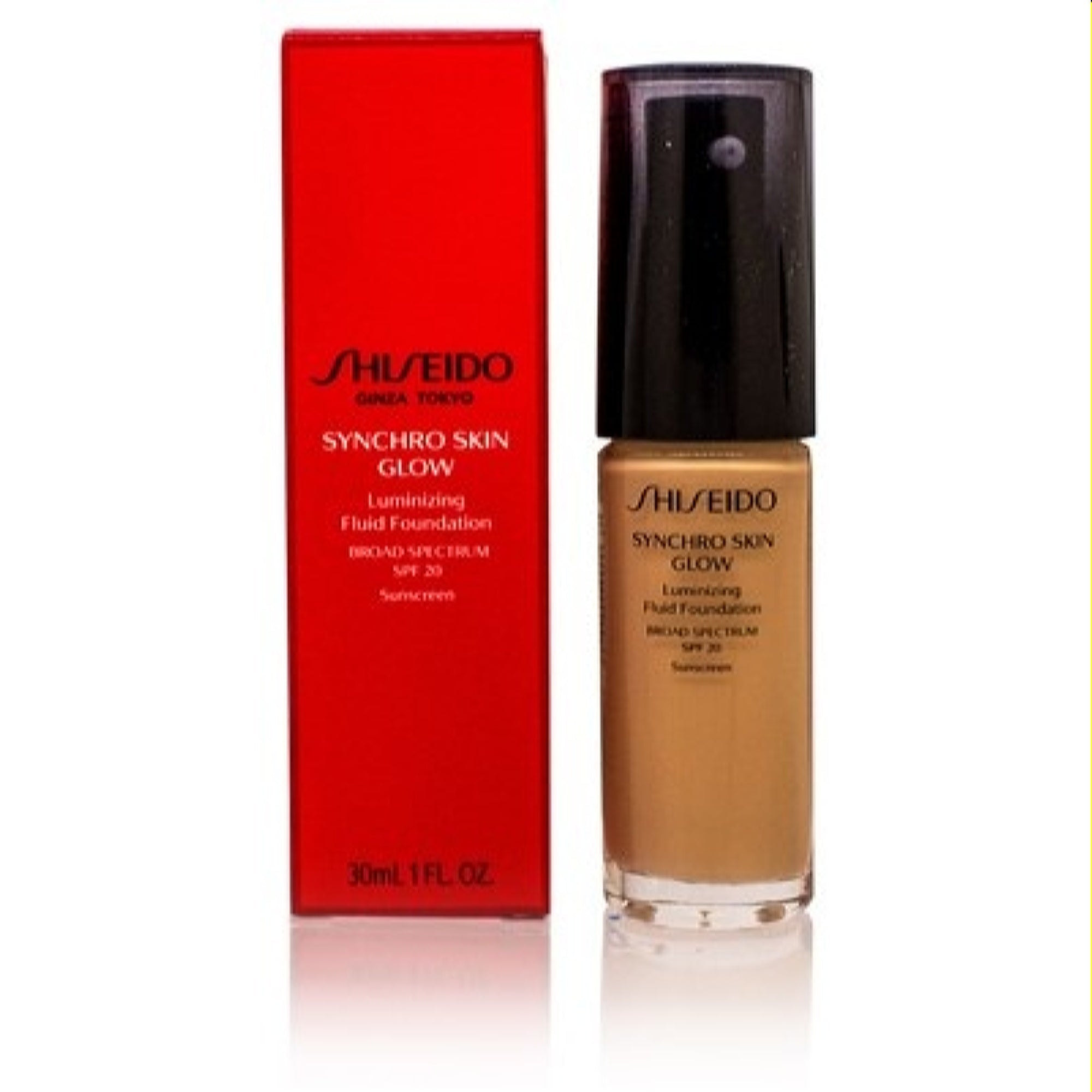 Shiseido  Shiseido Synchro Skin Glow Luminizing Fluid Foundation (2) Neutral 1.0 Oz  730852135406