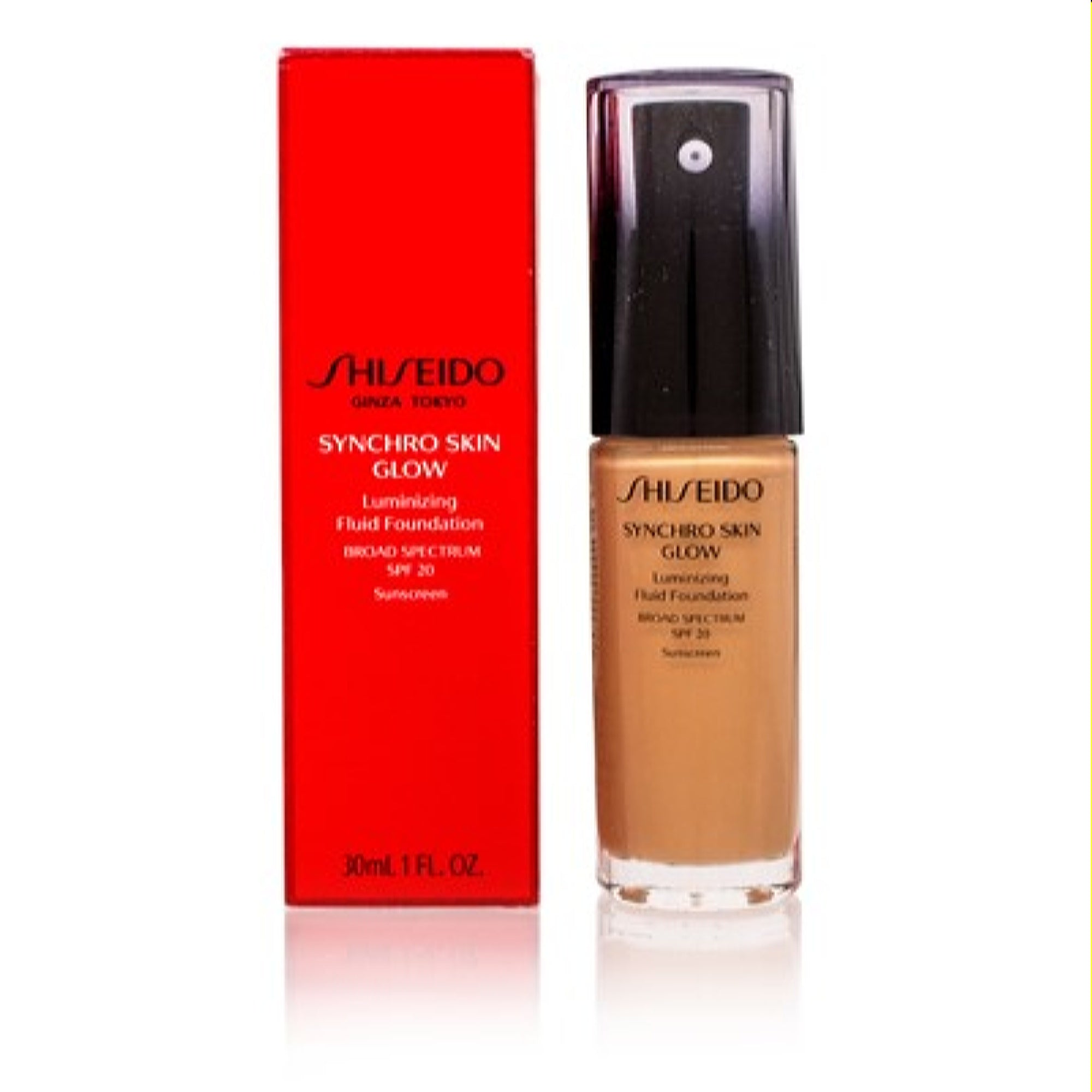 Shiseido  Shiseido Synchro Skin Glow Luminating Fluid Foundation (3) Rose 1.0 Oz (30 Ml) 730852135468