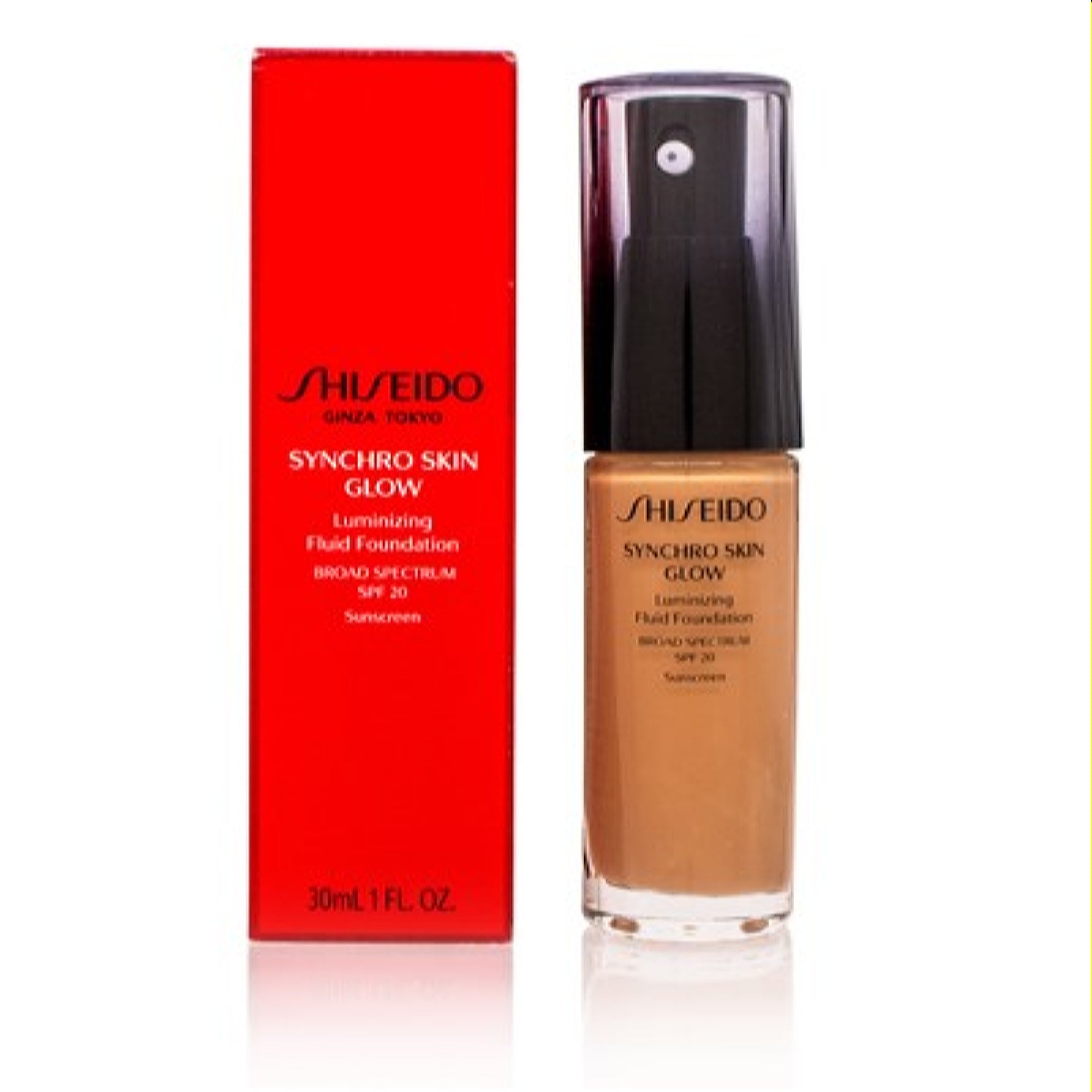 Shiseido  Shiseido Synchro Skin Glow Luminating Fluid Foundation (4) Rose 1.0 Oz (30 Ml) 730852135475